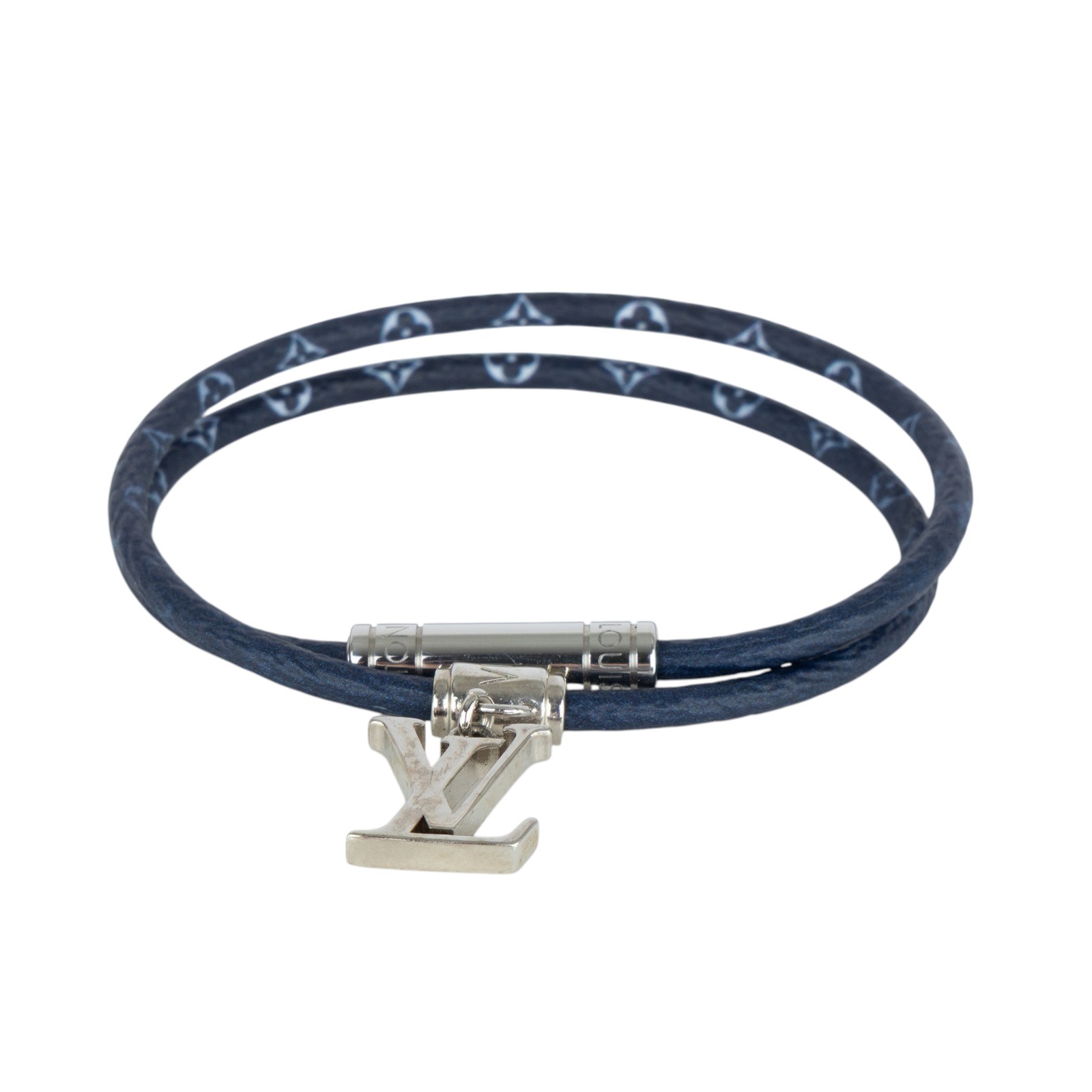 路易威登 LOUIS VUITTON LV Gradient 手鍊 手圍 19 公分 M8722E Gradient 藍色手鍊 原廠盒子/防塵袋/購買證明