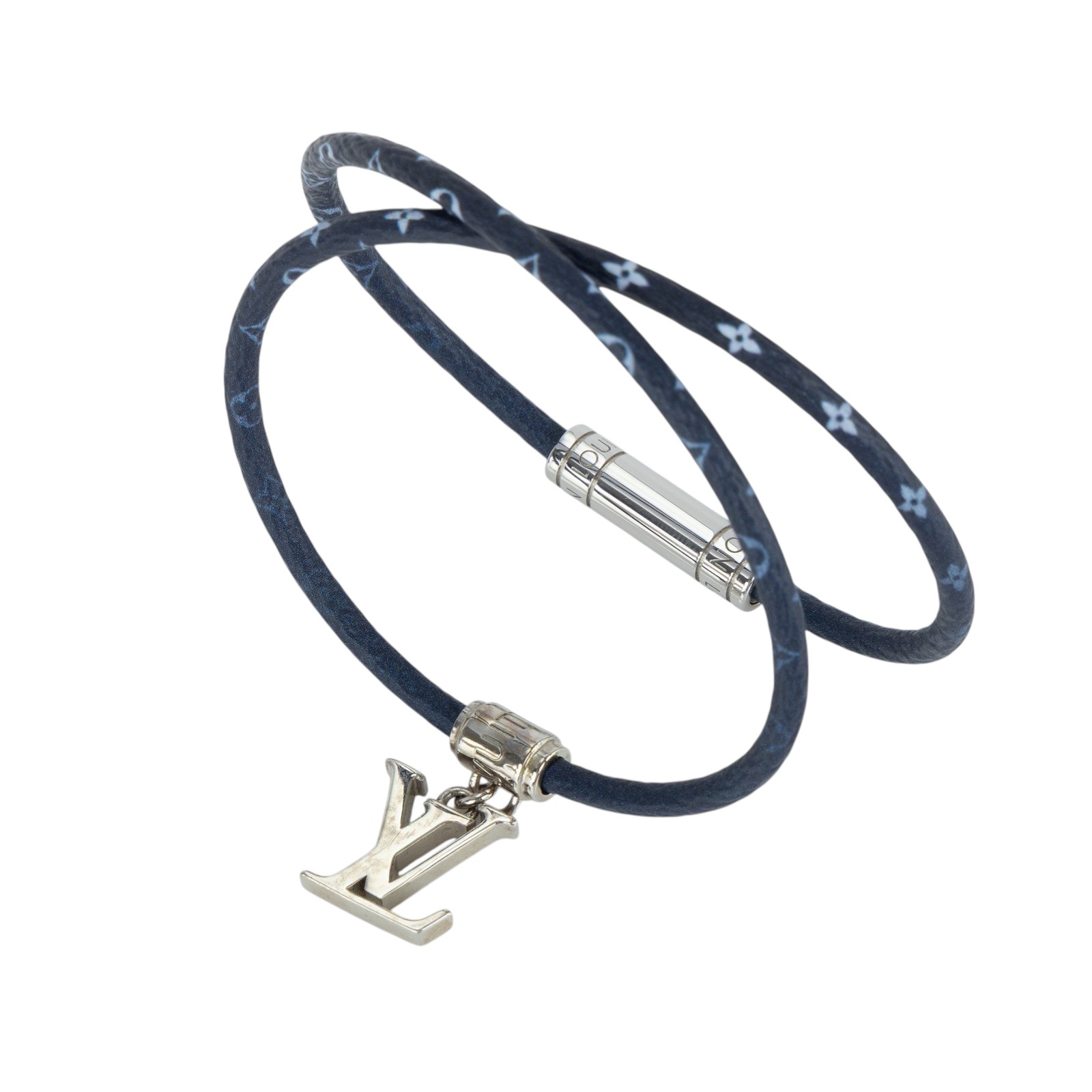 路易威登 LOUIS VUITTON LV Gradient 手鍊 手圍 19 公分 M8722E Gradient 藍色手鍊 原廠盒子/防塵袋/購買證明