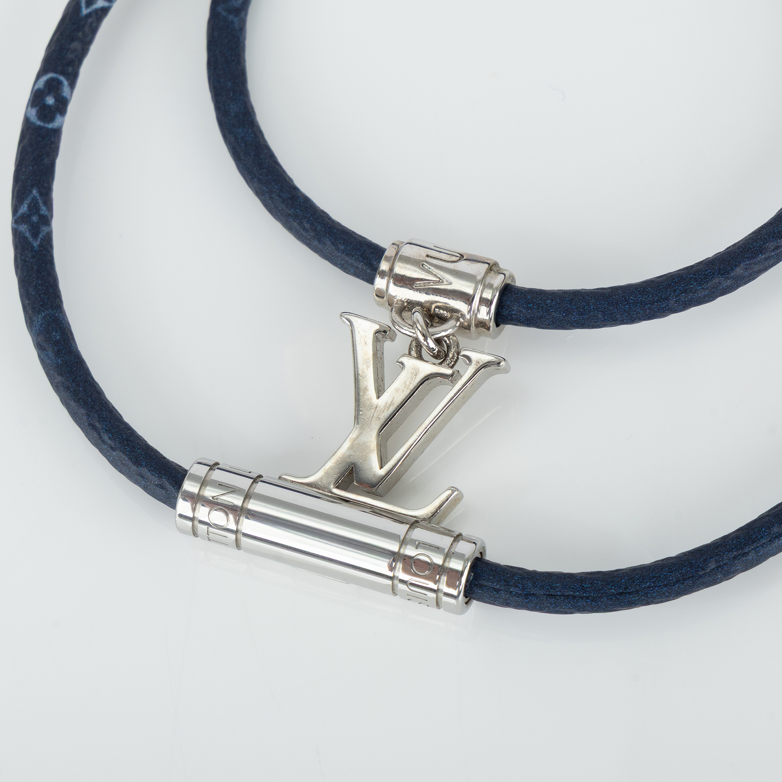 路易威登 LOUIS VUITTON LV Gradient 手鍊 手圍 19 公分 M8722E Gradient 藍色手鍊 原廠盒子/防塵袋/購買證明