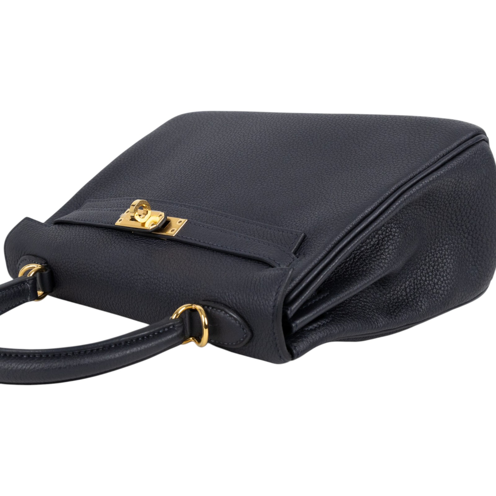 愛馬仕 Hermes Kelly II Sellier 凱莉包 25 金色五金 深海藍色 H084323CCAB /BHT784CH  原廠盒子/防塵袋/背帶2/鎖組/購買證明
