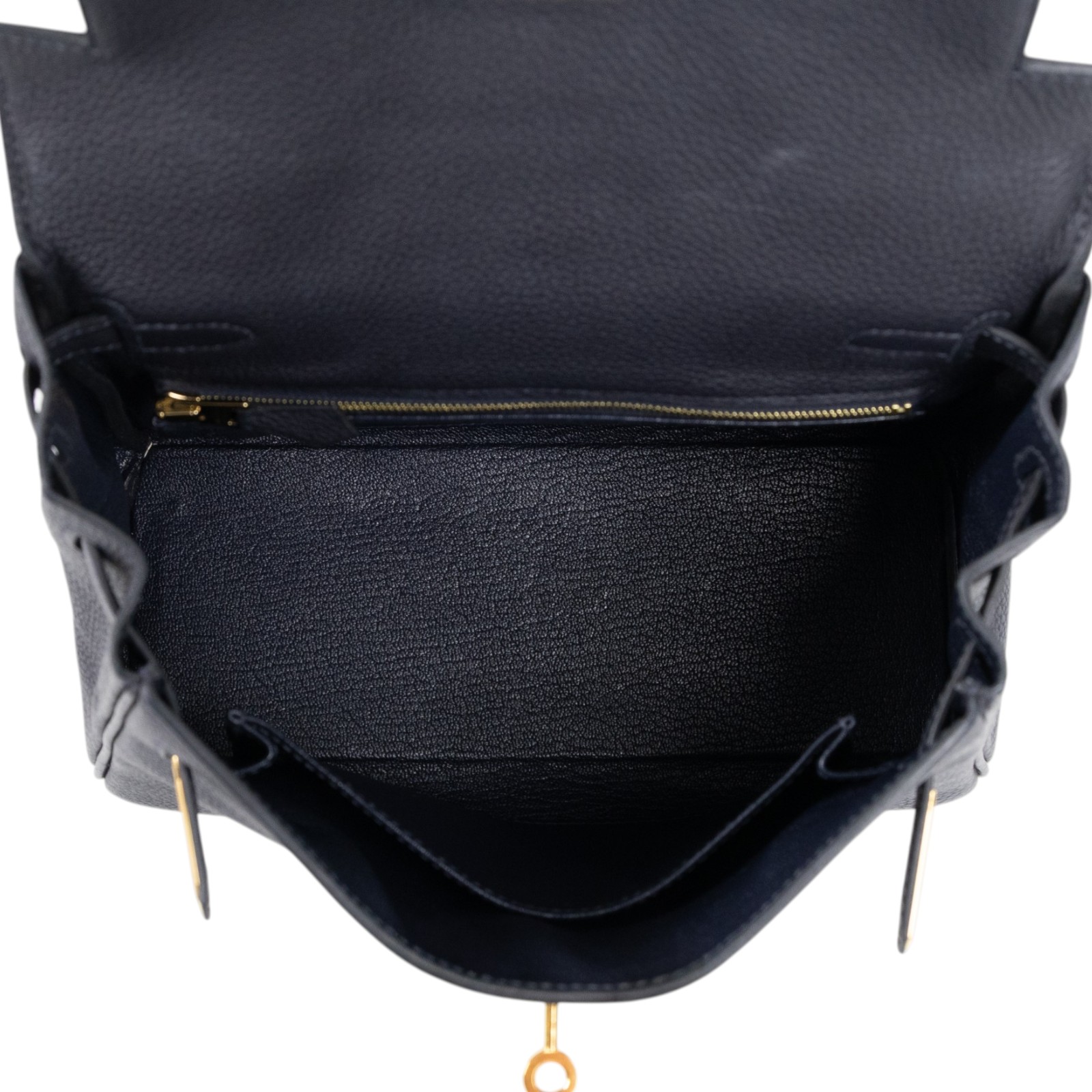 愛馬仕 Hermes Kelly II Sellier 凱莉包 25 金色五金 深海藍色 H084323CCAB /BHT784CH  原廠盒子/防塵袋/背帶2/鎖組/購買證明