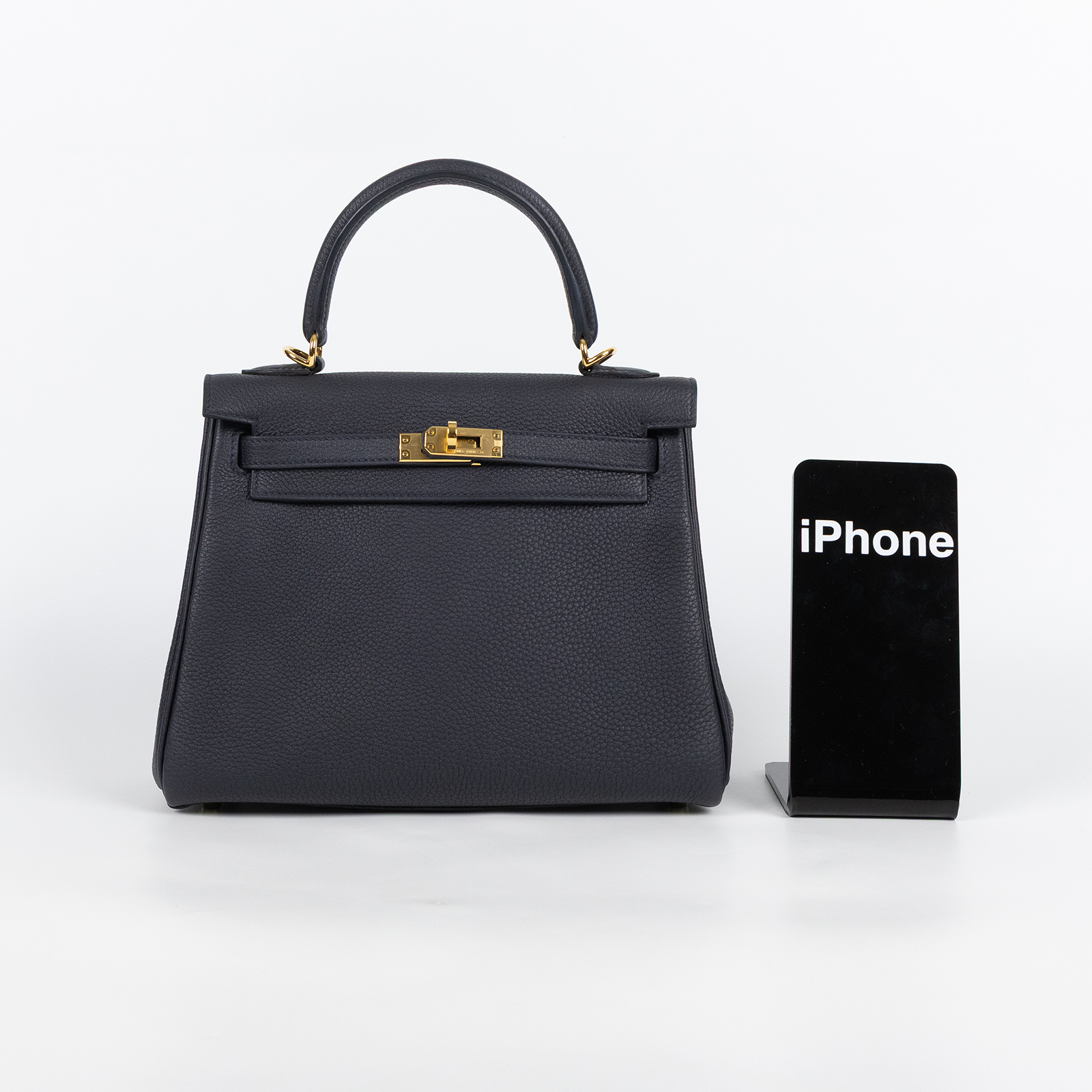 愛馬仕 Hermes Kelly II Sellier 凱莉包 25 金色五金 深海藍色 H084323CCAB /BHT784CH  原廠盒子/防塵袋/背帶2/鎖組/購買證明
