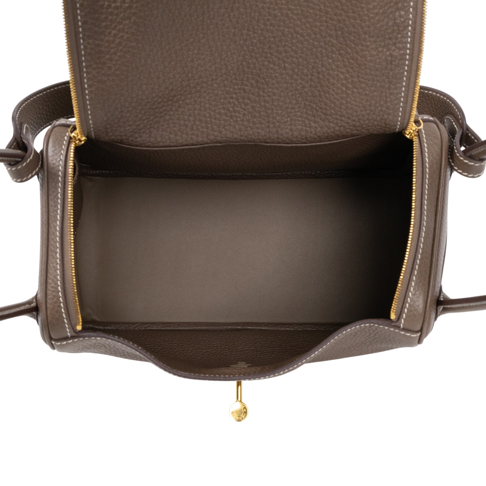 愛馬仕 Hermes Lindy 琳迪包 26 LD26 YPY860AS Y刻 深棕金扣LINDY26 原廠盒子/防塵袋/雨衣