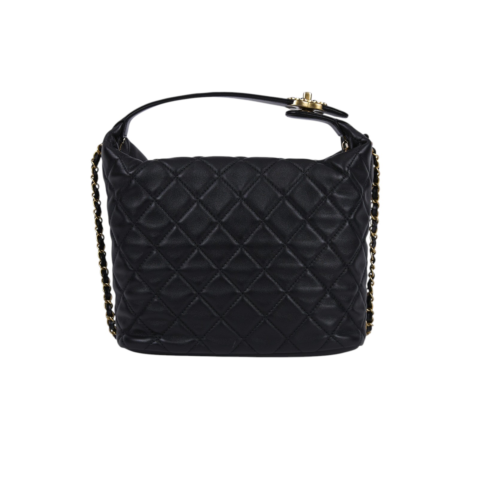 香奈兒 CHANEL HOBO 飯盒包 手提包 肩背包 AS1747 B02874 29開黑金羊HOBO飯盒包 2WAY 原廠盒子/防塵袋/保證卡/購買證明