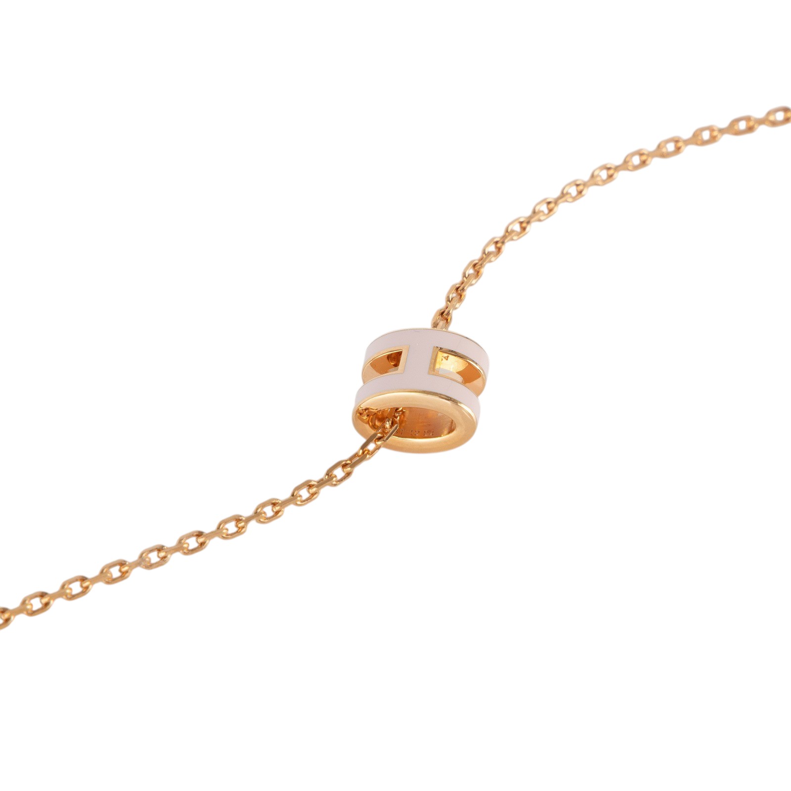 愛馬仕 Hermes Mini Pop H 墜飾  糖衣粉 H147992FO85 ST 12 24 粉玫瑰金MINI POP H項鍊 原廠盒子/防塵袋