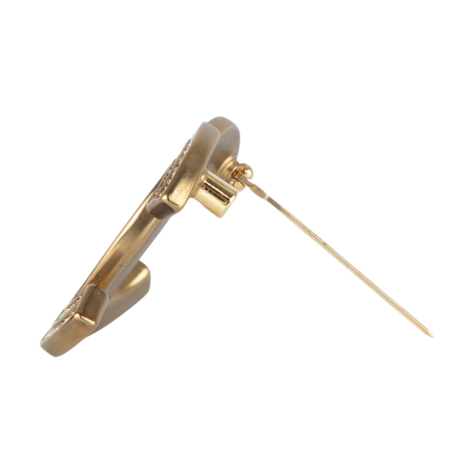 香奈兒 CHANEL CC LOGO 胸針 A21C 雙排水鑽雙C胸針 原廠盒子