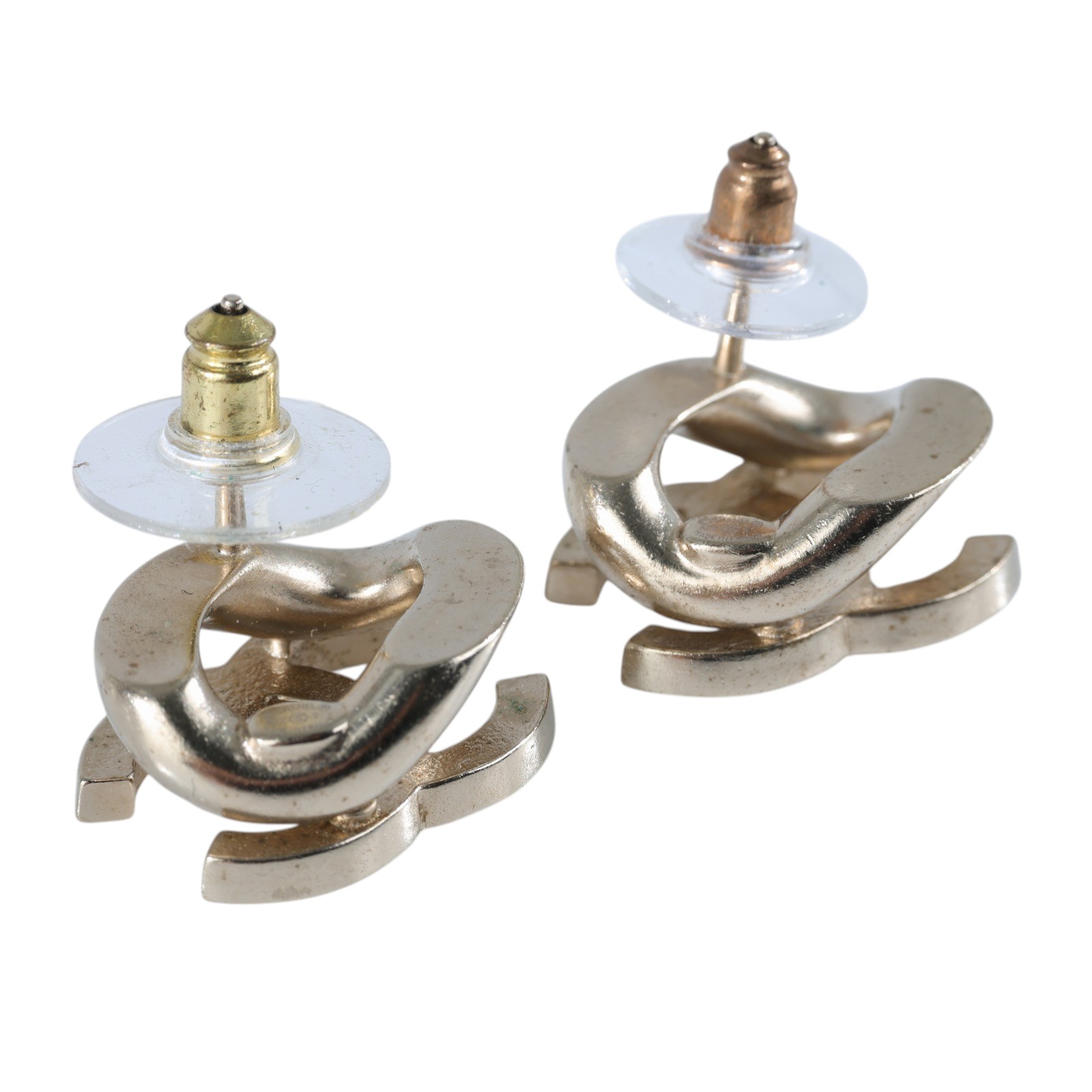 香奈兒 CHANEL CC LOGO 耳環 耳釘 A22S 水鑽雙C耳環 原廠盒子