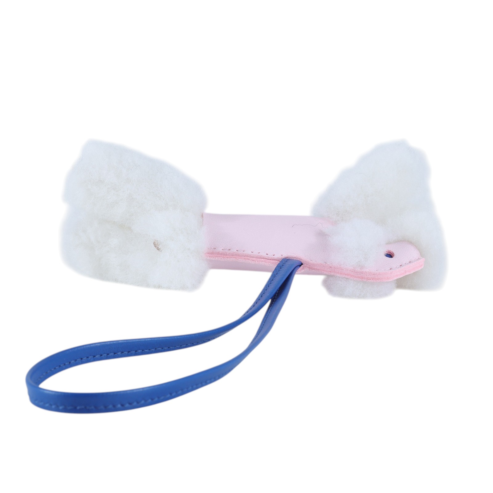 愛馬仕 Hermes Budy charm 吊飾 包掛 狐狸㹴犬 BUDYC WAA W刻粉白藍絨毛貴賓狗 budy 吊飾 原廠盒子/購買證明影本