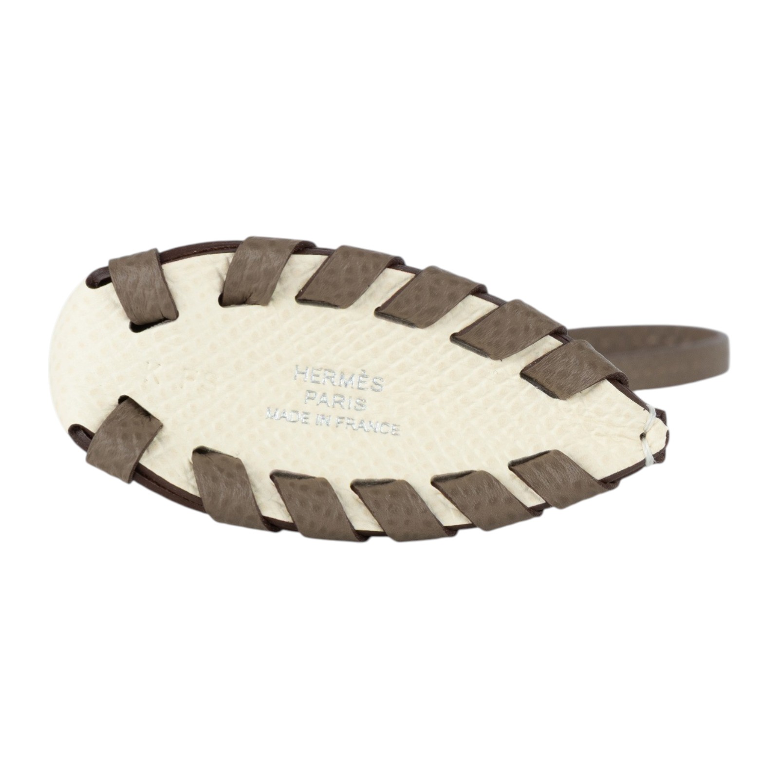 愛馬仕 Hermes Cheval Tresse 吊飾 奶油白 大象灰 H086698CAAD KFS K刻大象灰拚白斑馬吊飾 原廠盒子