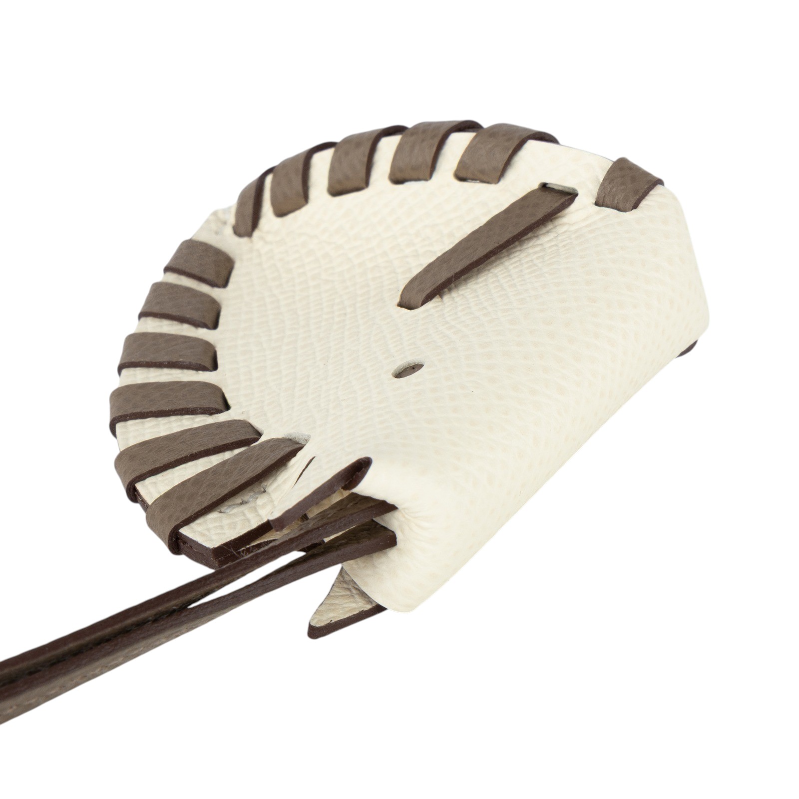 愛馬仕 Hermes Cheval Tresse 吊飾 奶油白 大象灰 H086698CAAD KFS K刻大象灰拚白斑馬吊飾 原廠盒子