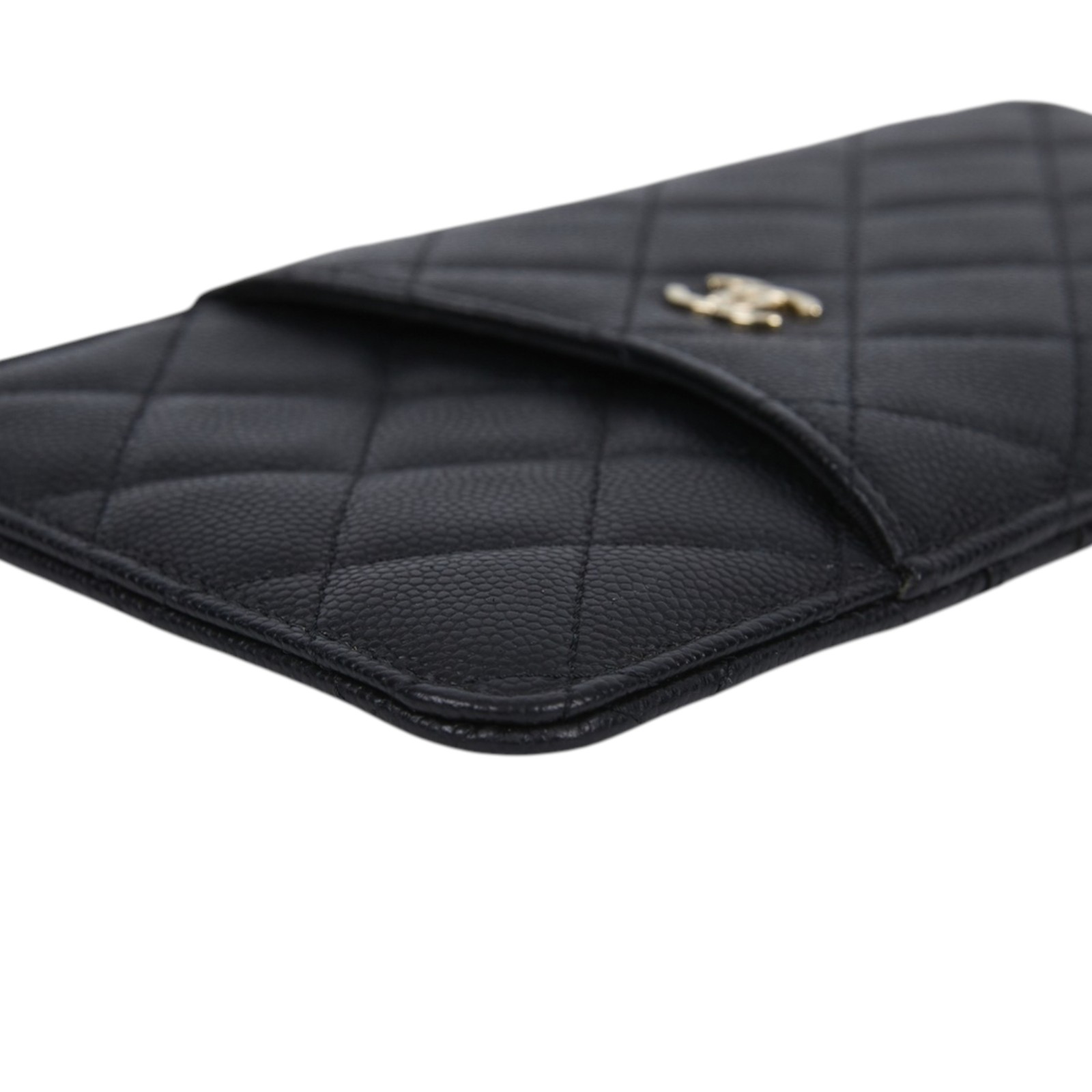 香奈兒 CHANEL CC LOGO 菱格紋 卡夾 長夾 錢包 AP0225 28開黑荔枝一字拉鍊長夾 原廠盒子/防塵袋/保證卡