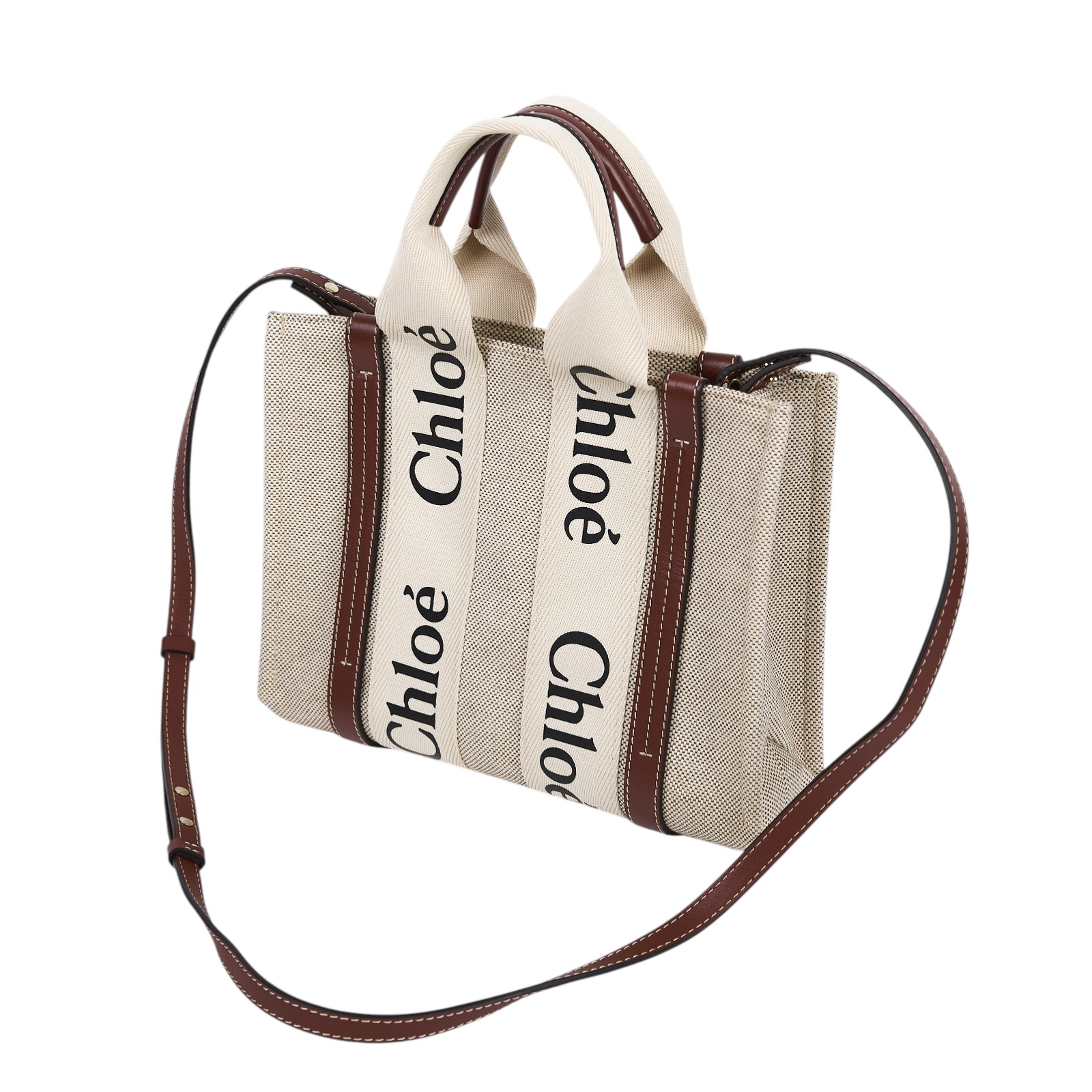 蔻依 CHLOE Woody Small 手提包 肩背包 托特包 CHC21WS397E6690U 棕WOODY SMALL 防塵袋/保證卡