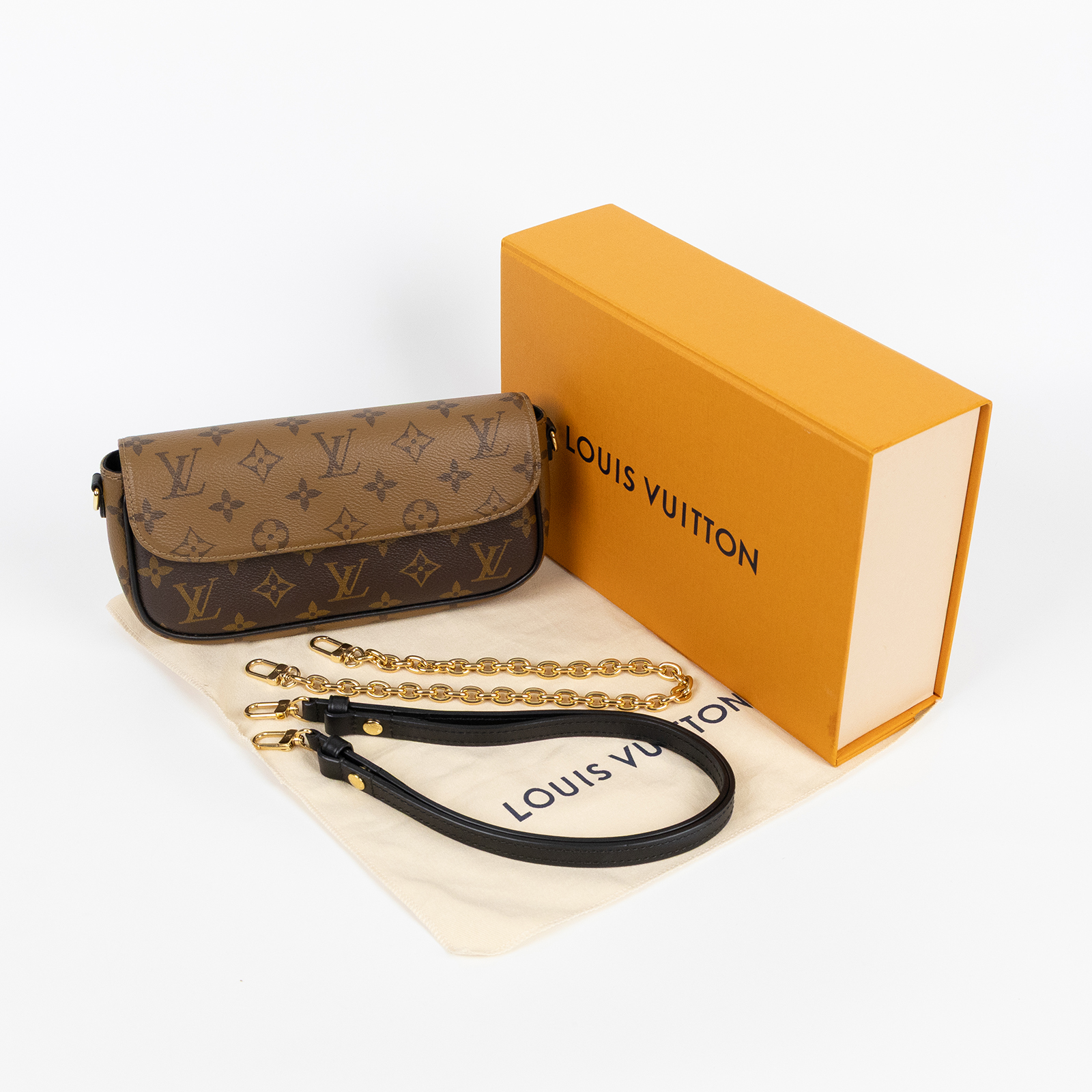 路易威登 LOUIS VUITTON Wallet on Chain Ivy WOC 錢包 肩背包 斜背包 M26587 晶片款  原廠盒子/防塵袋/背帶2