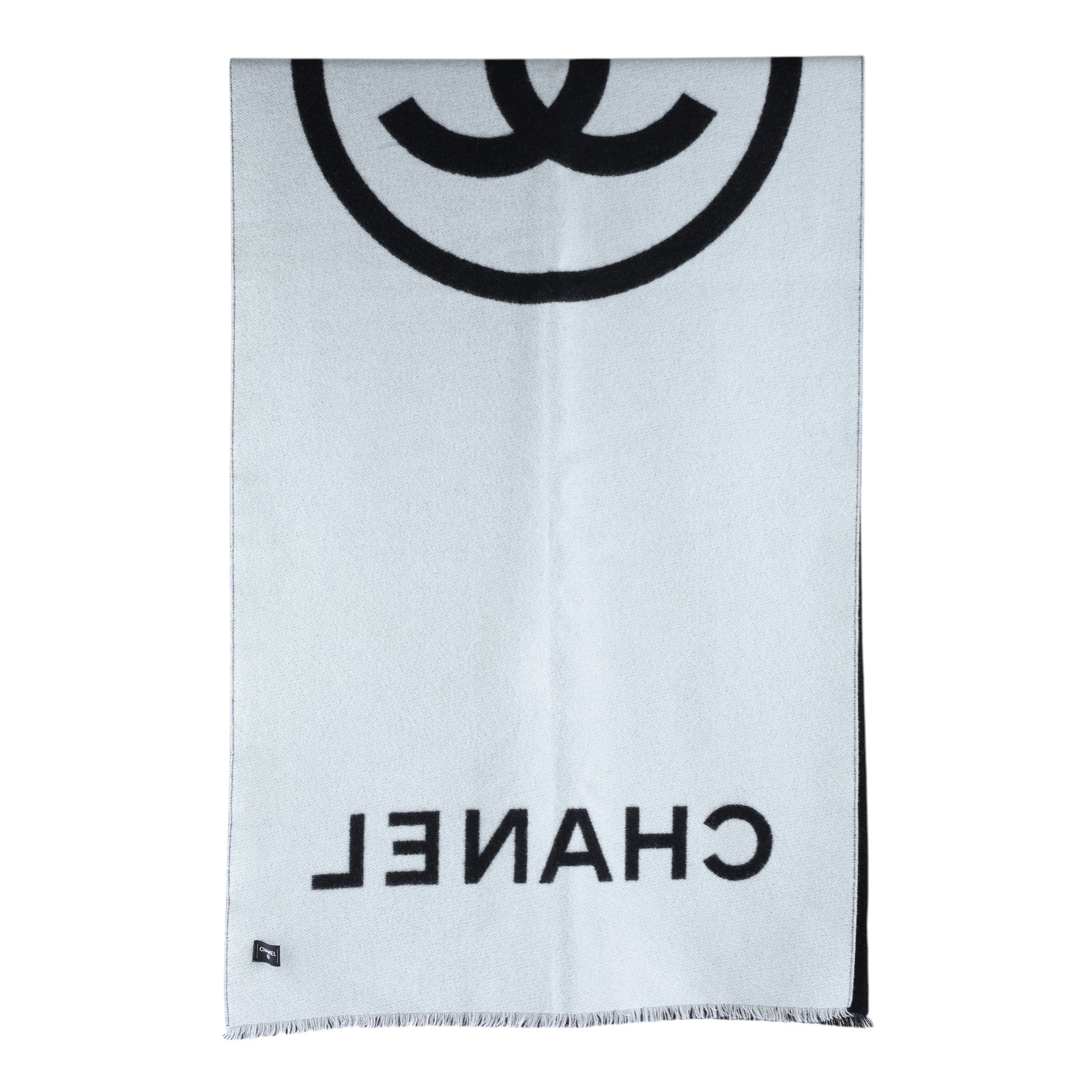 香奈兒 CHANEL CC LOGO 披肩  大黑LOGO披肩 無附屬品