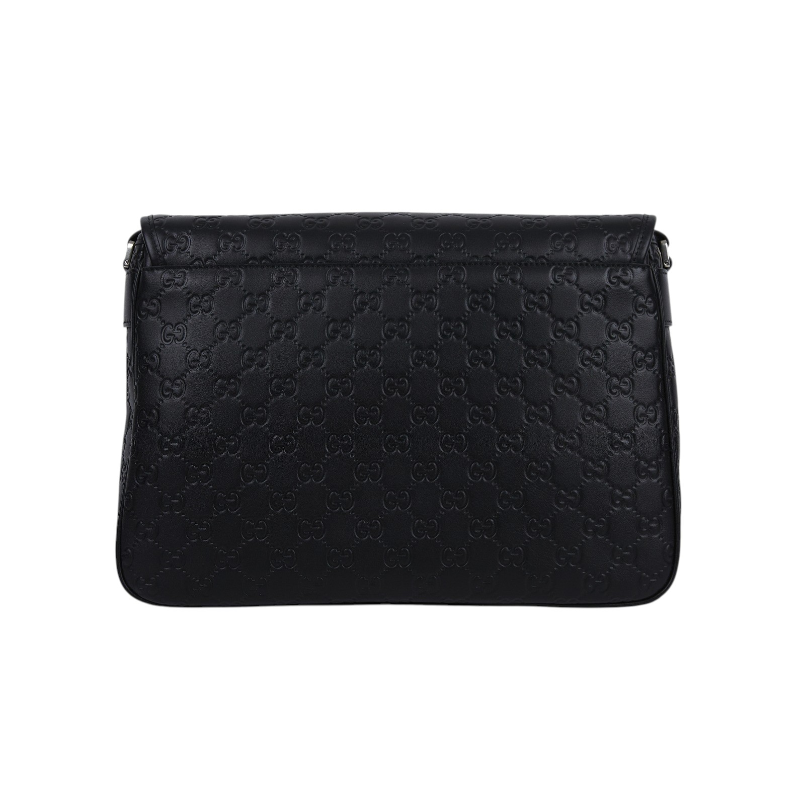 古馳 GUCCI GG Emblem 斜背包 850235 AAFOM 黑壓紋GG Emblem中號斜背包 防塵袋