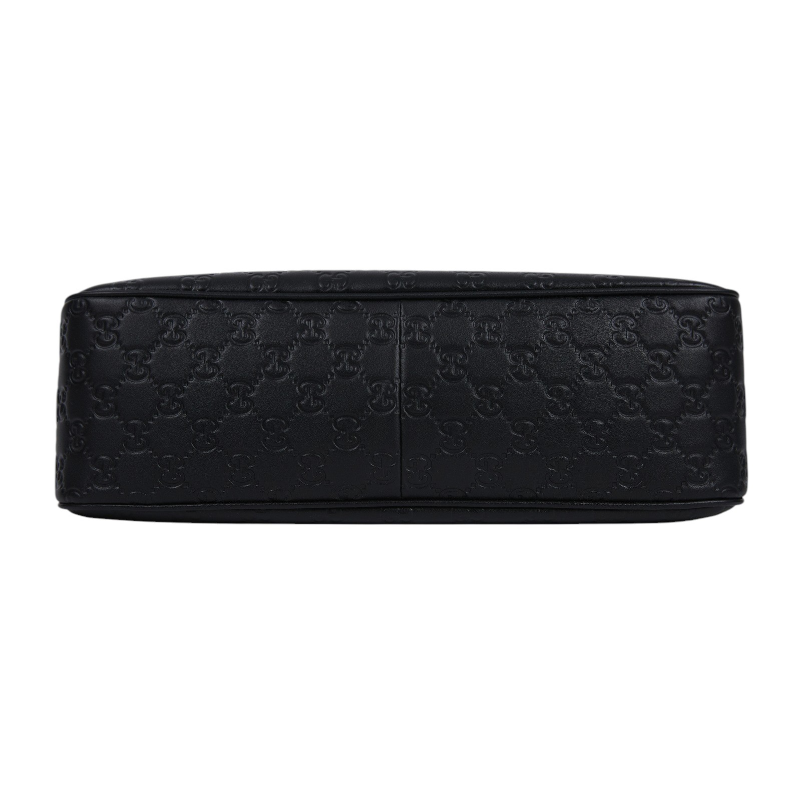 古馳 GUCCI GG Emblem 斜背包 850235 AAFOM 黑壓紋GG Emblem中號斜背包 防塵袋