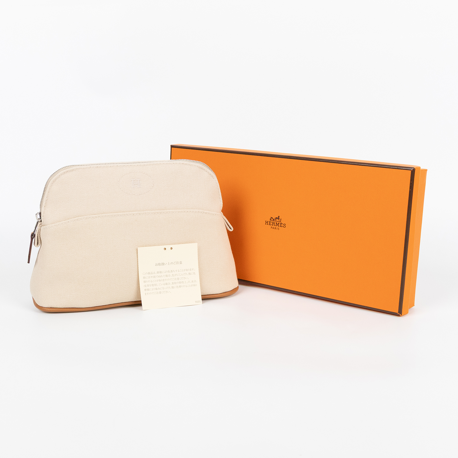 愛馬仕 Hermes Bolide 收納包 迷你型 H103773Mv01 /H103773M 01 B刻米BOLIDE CASE化妝包 原廠盒子