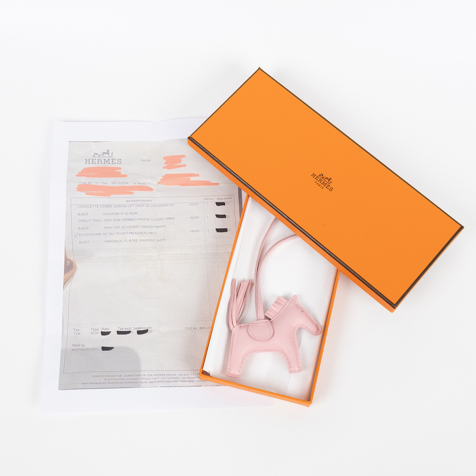 愛馬仕 Hermes Rodeo PM 飛馬 吊飾 RODEOPM /H064929CA W刻粉色小馬 PM 原廠盒子/購買證明影本