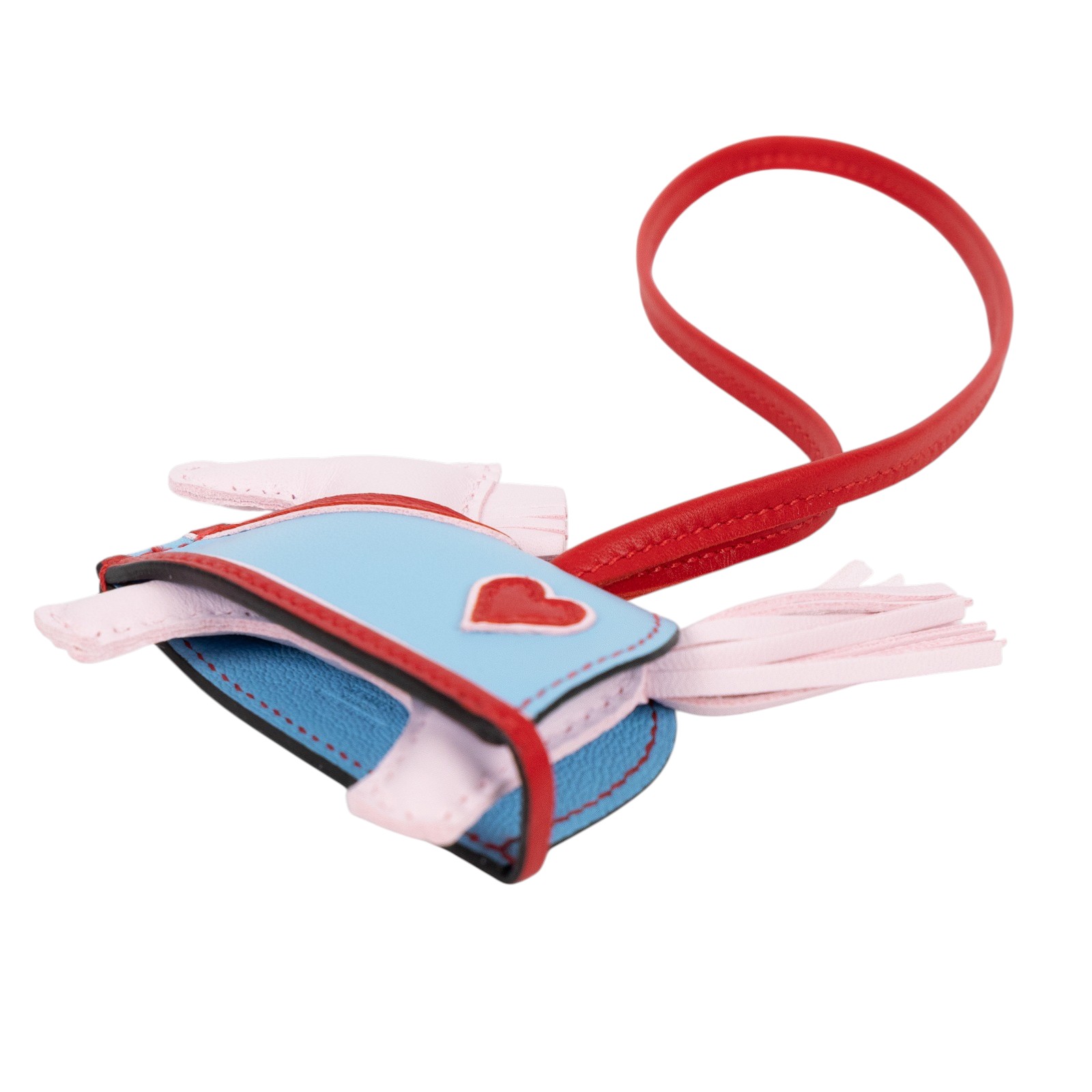 愛馬仕 Hermes Rodeo Robeo Coeur PM 飛馬 吊飾 戀愛粉 陽光紅 糖果藍 H086714CAAA /  原廠盒子