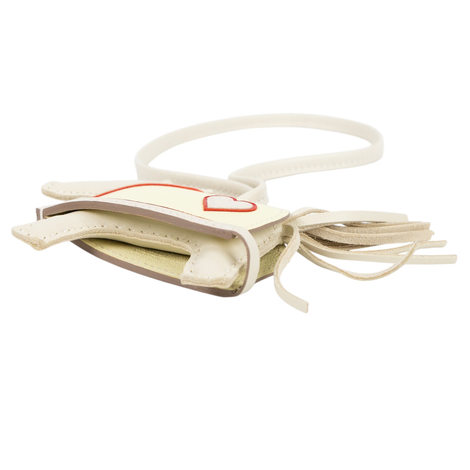 愛馬仕 Hermes Rodeo Robeo Coeur PM 飛馬 吊飾 奶昔白 米爾頓黃 陽光紅 H086714CAAB K AM 004 UH  原廠盒子