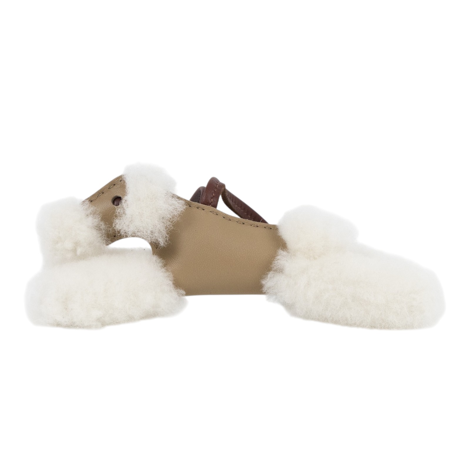 愛馬仕 Hermes Budy charm 吊飾 黑色 H083349CABY / K刻米拚棕白絨毛貴賓狗 budy 吊飾 原廠盒子/購買證明影本