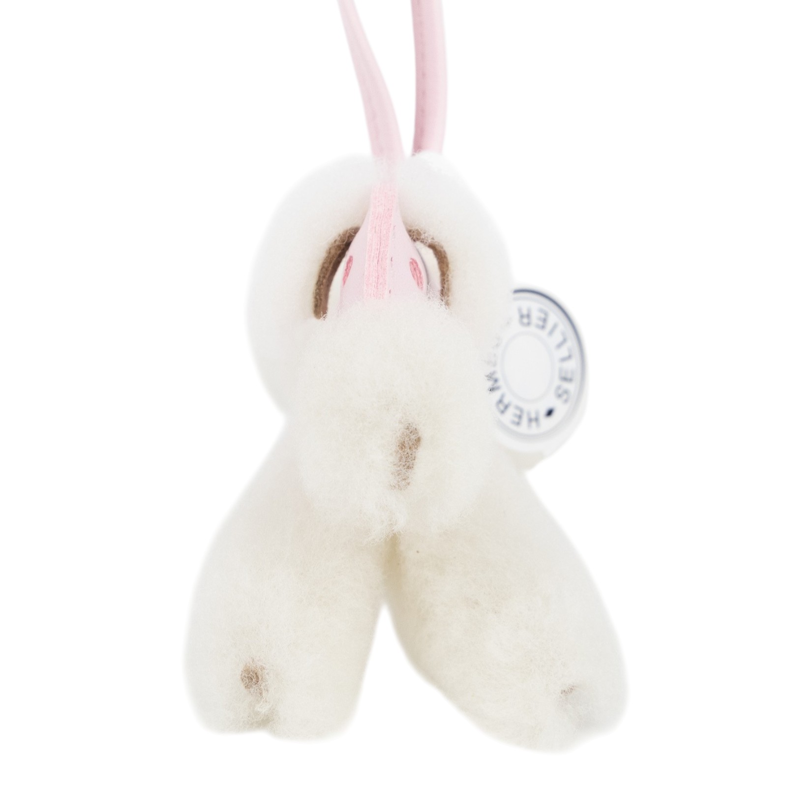 愛馬仕 Hermes Budy charm 吊飾 包掛 狐狸㹴犬 H083349CABQ / K刻M7戀愛粉白絨毛貴賓狗 budy 吊飾 原廠盒子/購買證明影本