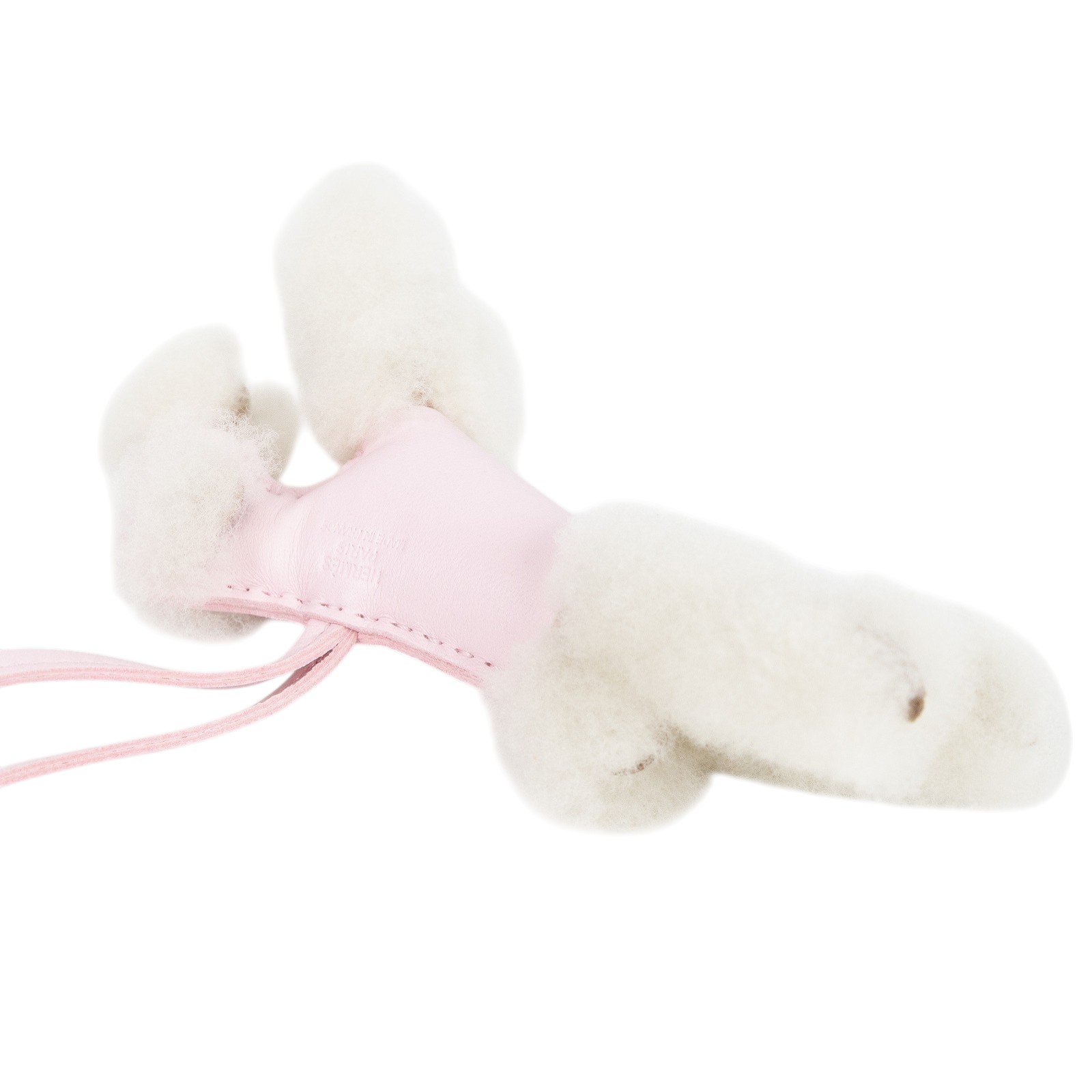 愛馬仕 Hermes Budy charm 吊飾 包掛 狐狸㹴犬 H083349CABQ / K刻M7戀愛粉白絨毛貴賓狗 budy 吊飾 原廠盒子/購買證明影本