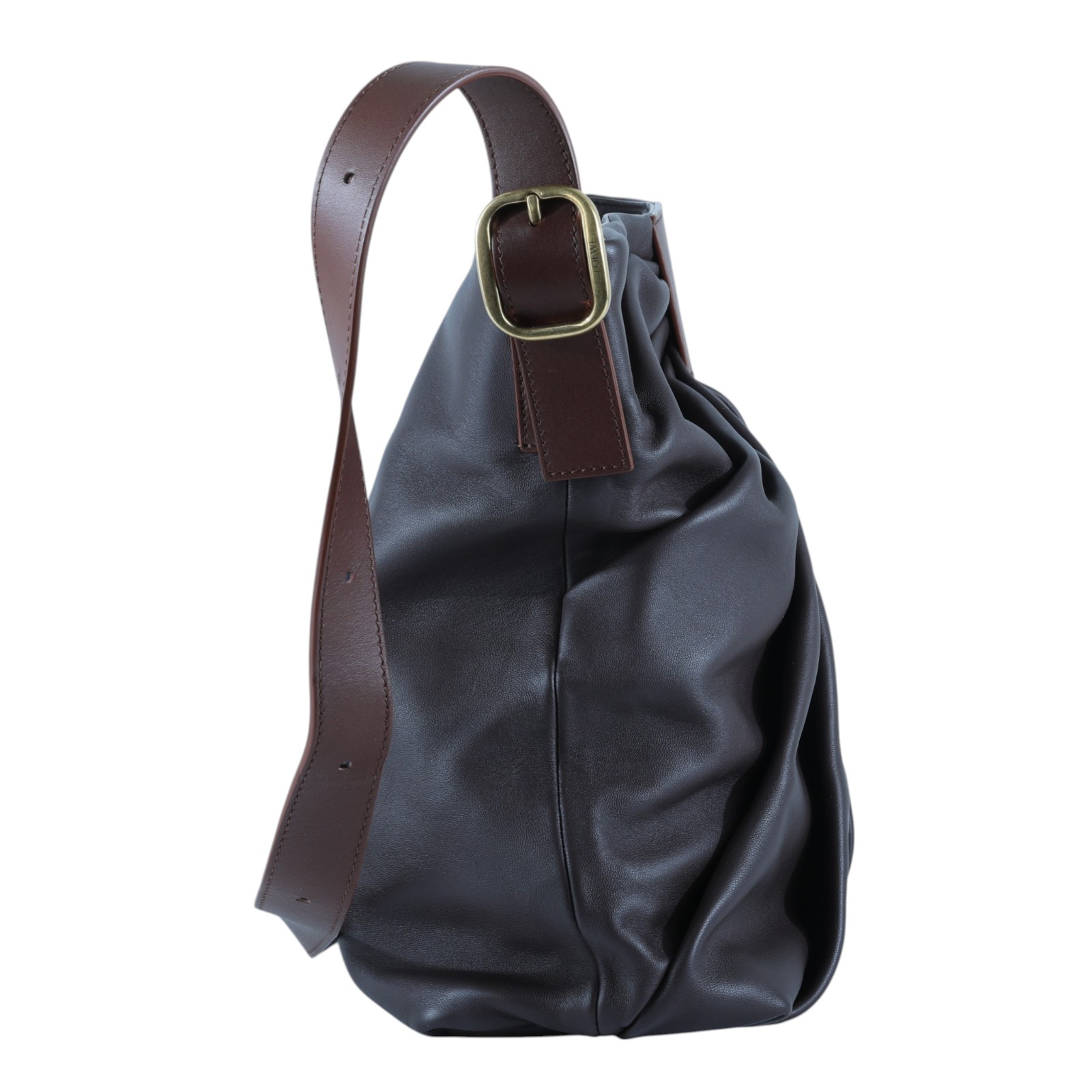 羅意威 LOEWE Draped 托特包 ADHBDPTX01 深布朗尼抓皺手提包 防塵袋