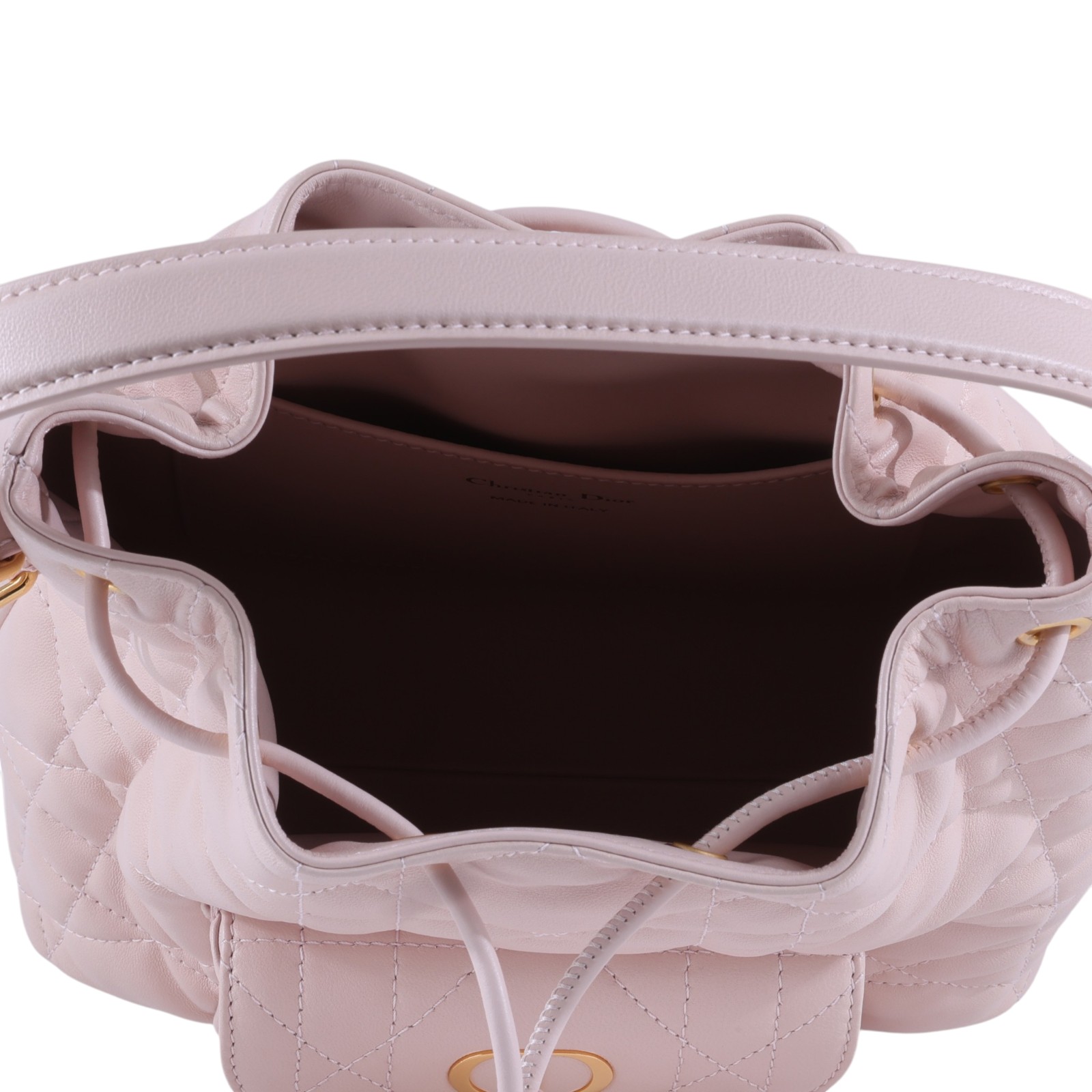 迪奧 CHRISTIAN DIOR Caro 肩背 水桶包 M3372UNOZ 粉羊CARO水桶包 原廠盒子/防塵袋/保證卡