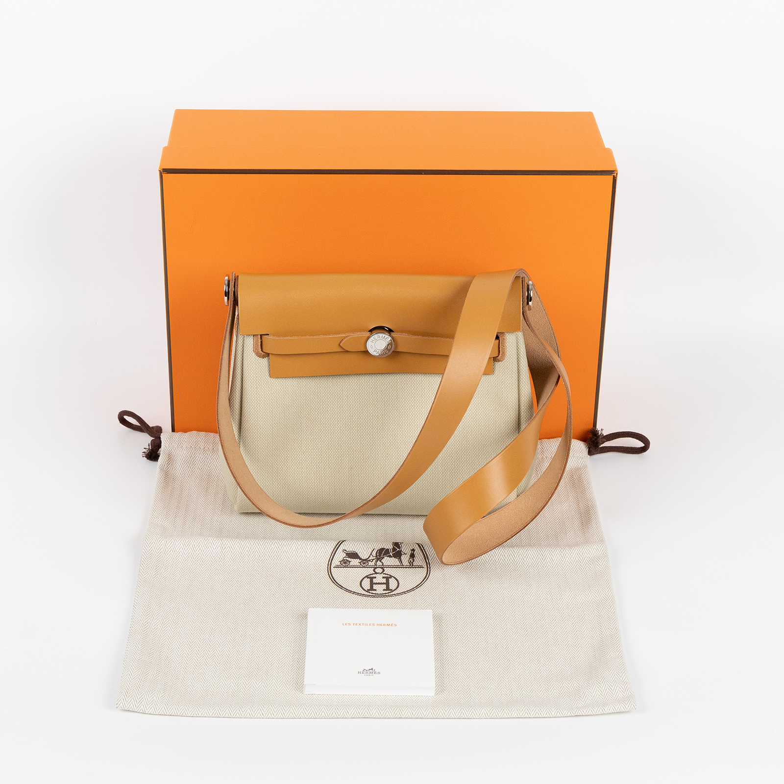 愛馬仕 Hermes Herbag Zip 20 HER20 W刻 沙灘金銀扣帆布HER BAG 20 原廠盒子/防塵袋