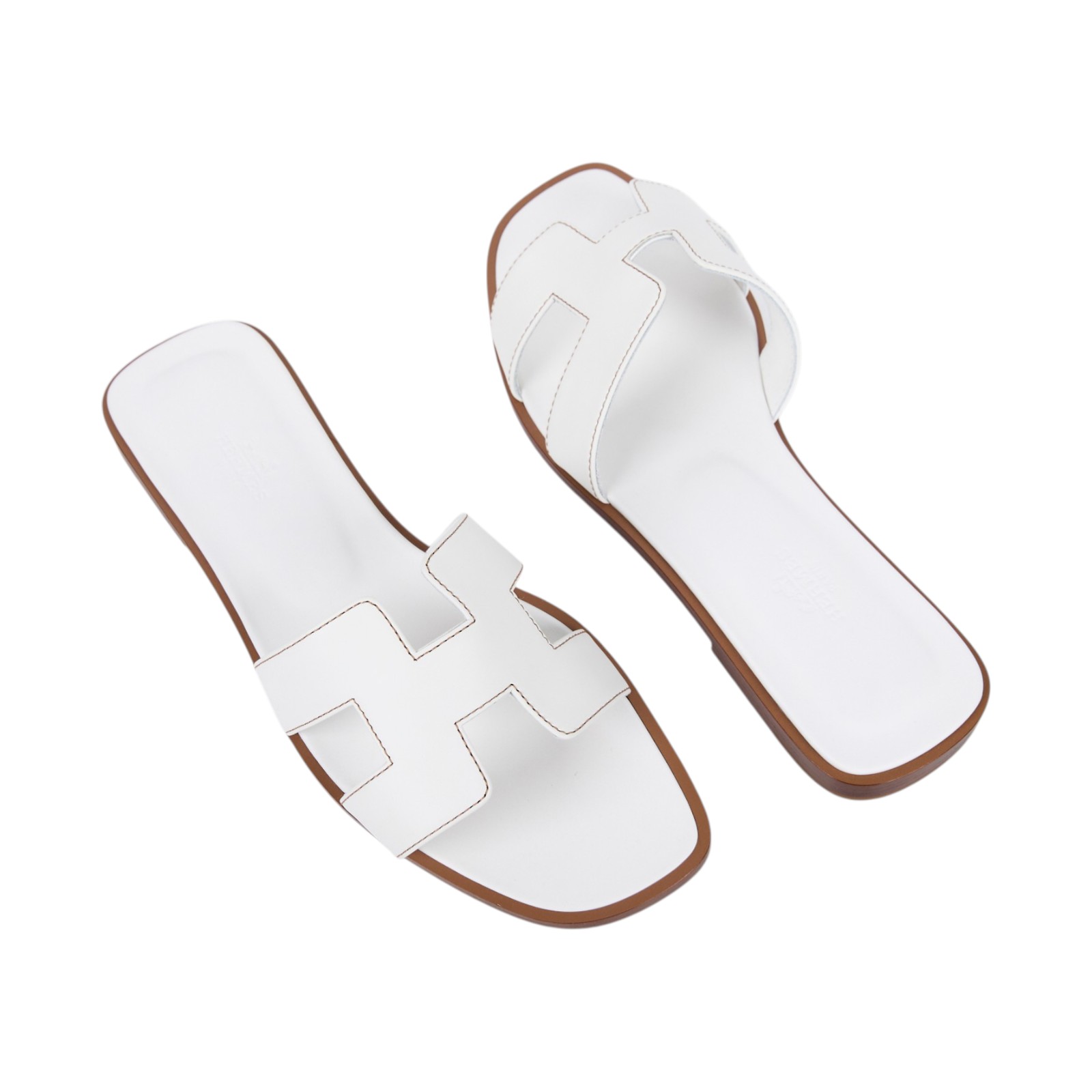 愛馬仕 Hermes Oran 涼鞋 白色 H021056Zv02380 /R0021056Z2406/#38 白Oran涼鞋 原廠盒子/防塵袋