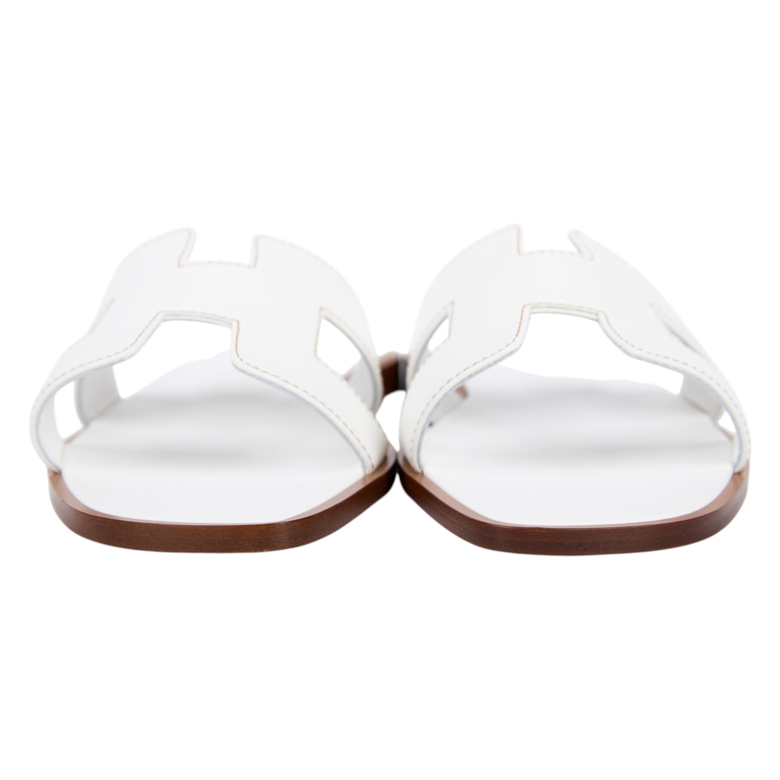 愛馬仕 Hermes Oran 涼鞋 白色 H021056Zv02380 /R0021056Z2406/#38 白Oran涼鞋 原廠盒子/防塵袋