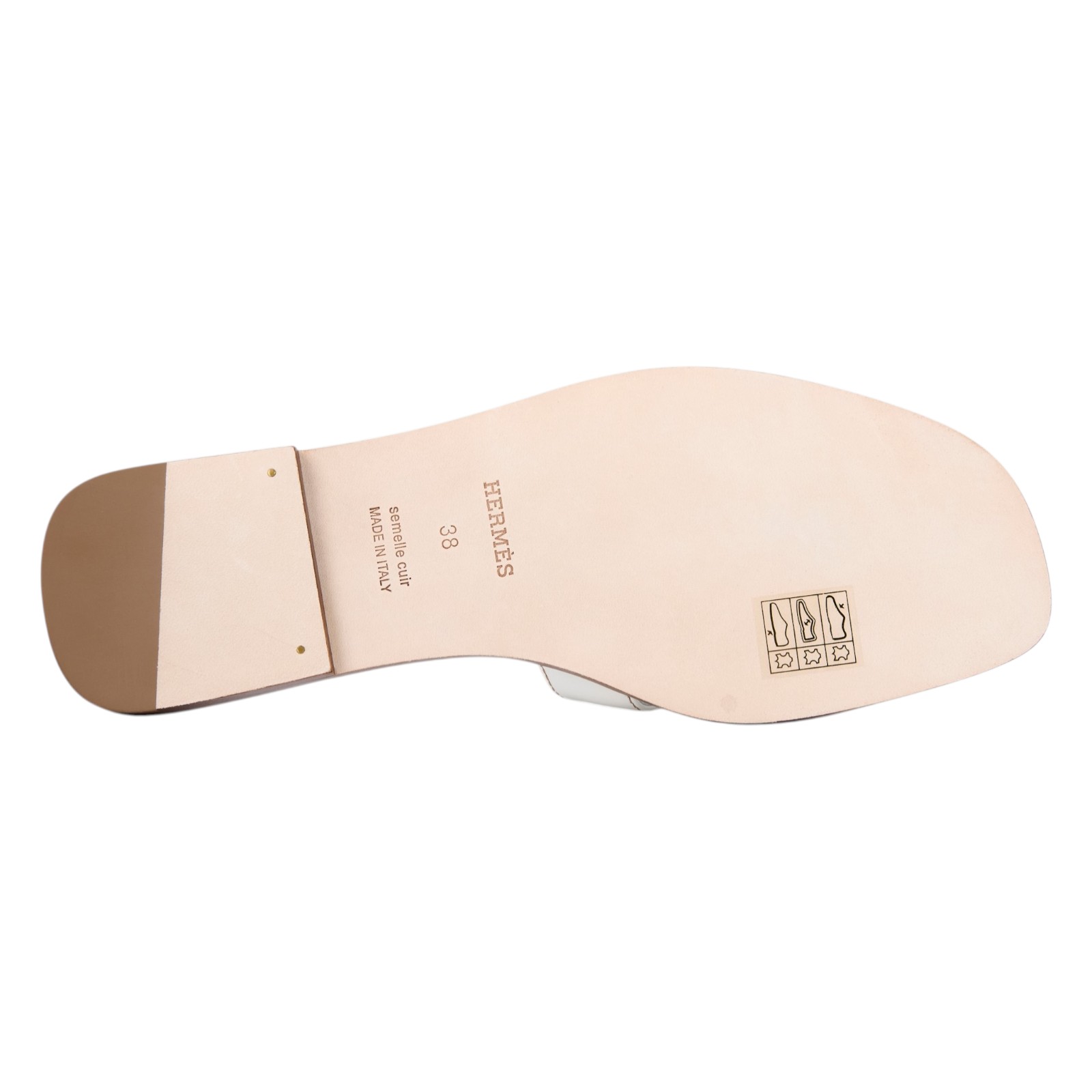 愛馬仕 Hermes Oran 涼鞋 白色 H021056Zv02380 /R0021056Z2406/#38 白Oran涼鞋 原廠盒子/防塵袋