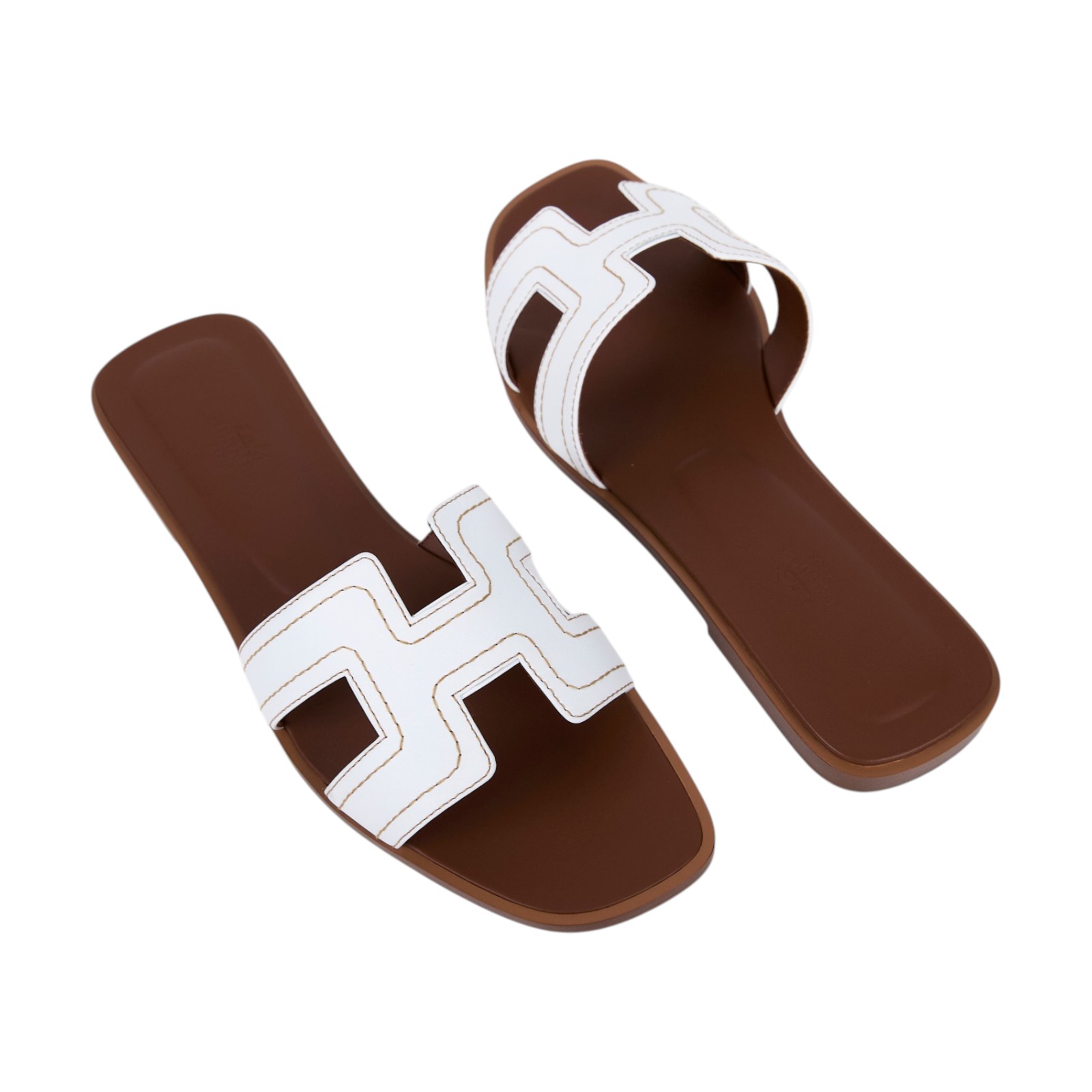 愛馬仕 Hermes Oran 涼鞋 白色 H242142Zv90390 /PE242142Z 2406/#39  原廠盒子/防塵袋/購買證明影本