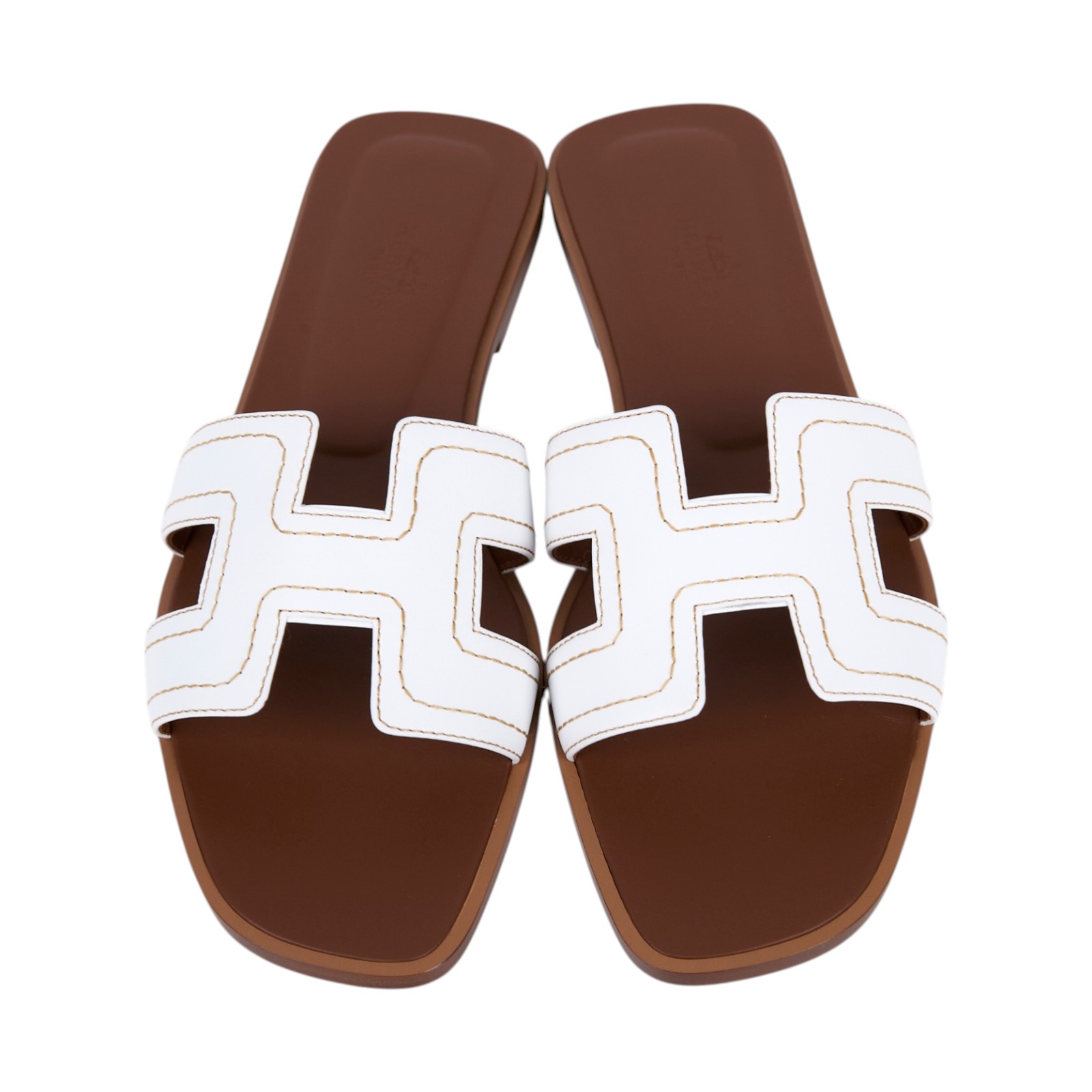 愛馬仕 Hermes Oran 涼鞋 白色 H242142Zv90390 /PE242142Z 2406/#39  原廠盒子/防塵袋/購買證明影本