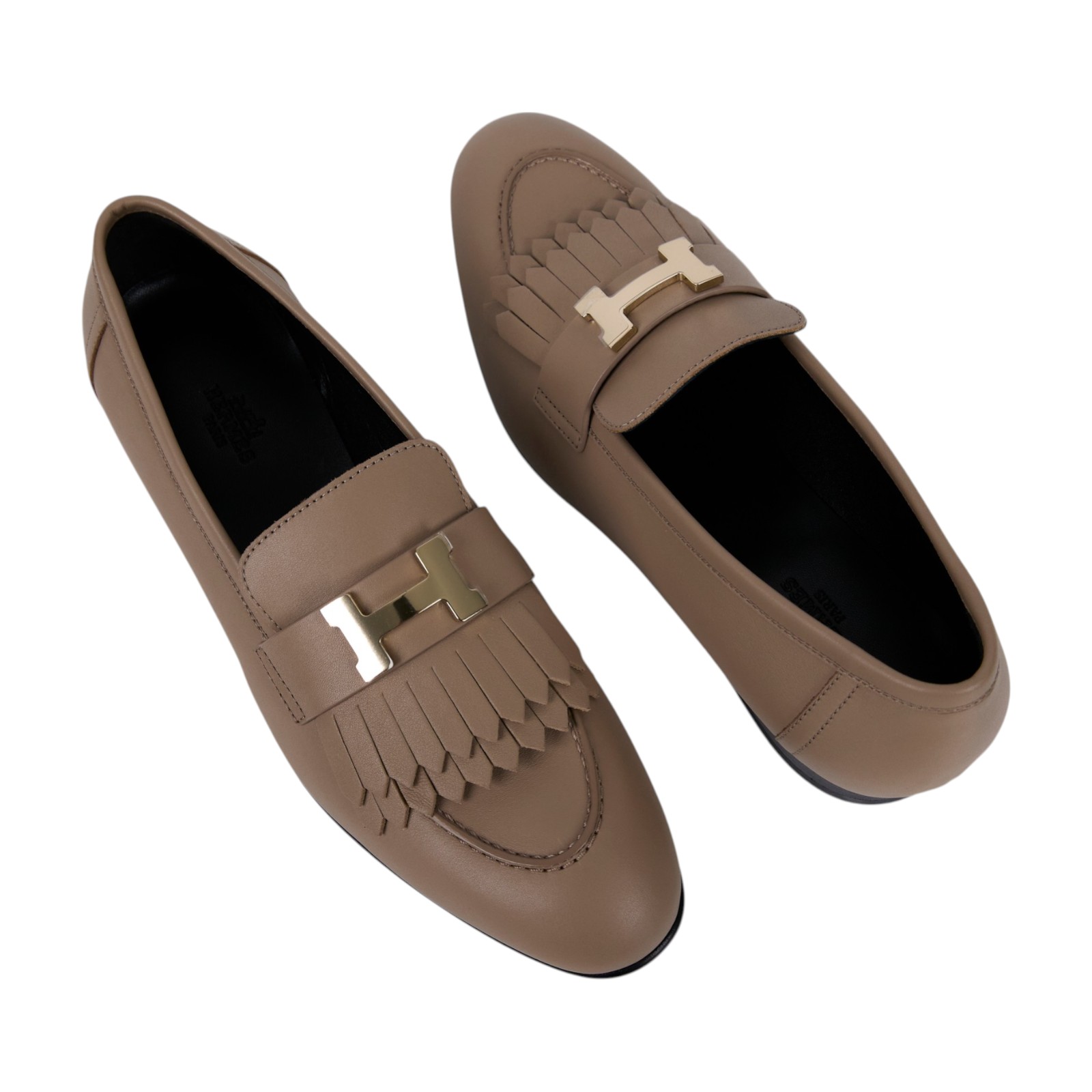 愛馬仕 Hermes Royal 樂福鞋  /MB221270Z2405/#39 米金Royal樂福鞋 原廠盒子/防塵袋