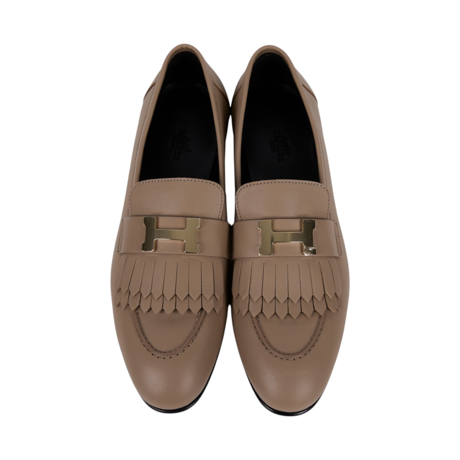 愛馬仕 Hermes Royal 樂福鞋  /MB221270Z2405/#39 米金Royal樂福鞋 原廠盒子/防塵袋