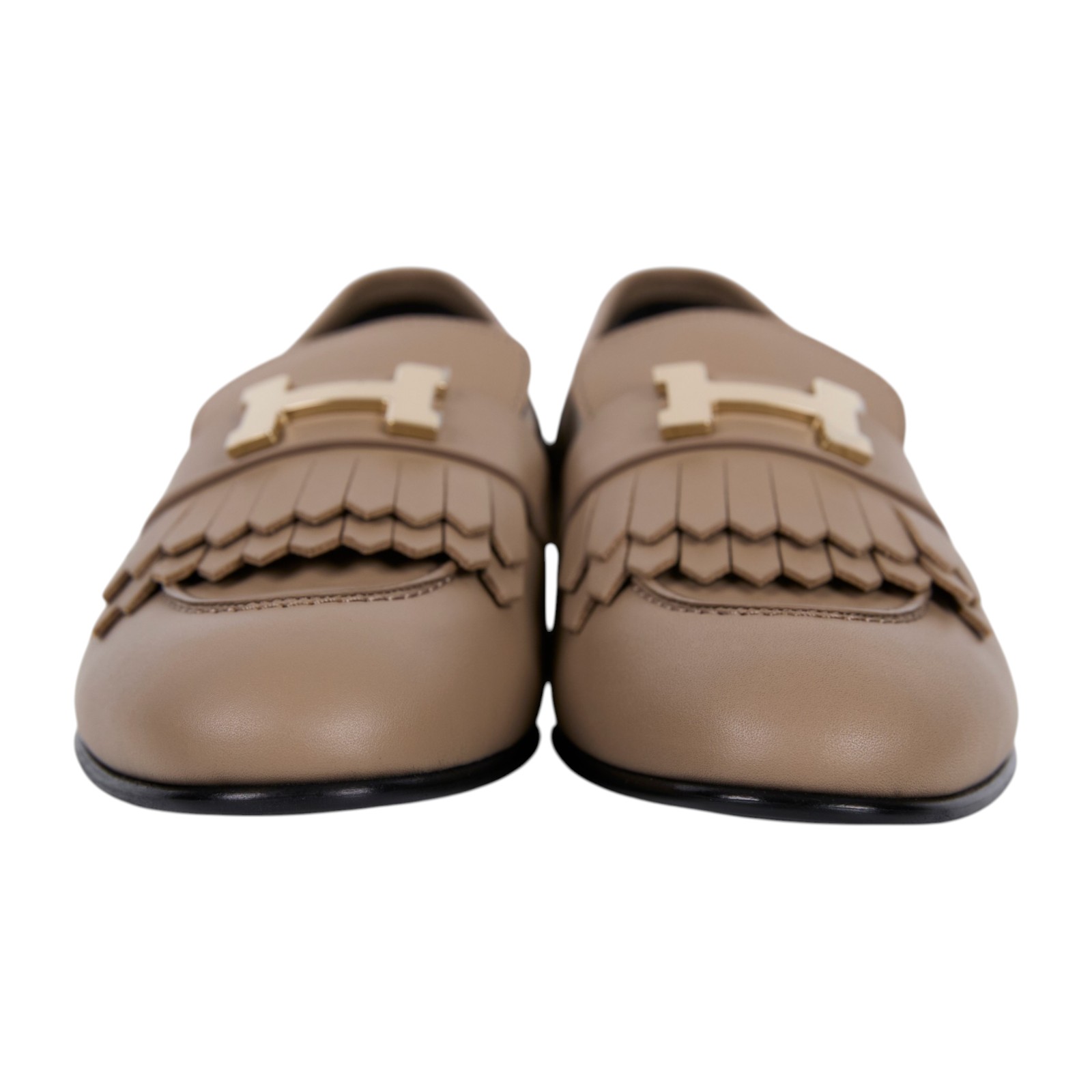 愛馬仕 Hermes Royal 樂福鞋  /MB221270Z2405/#39 米金Royal樂福鞋 原廠盒子/防塵袋