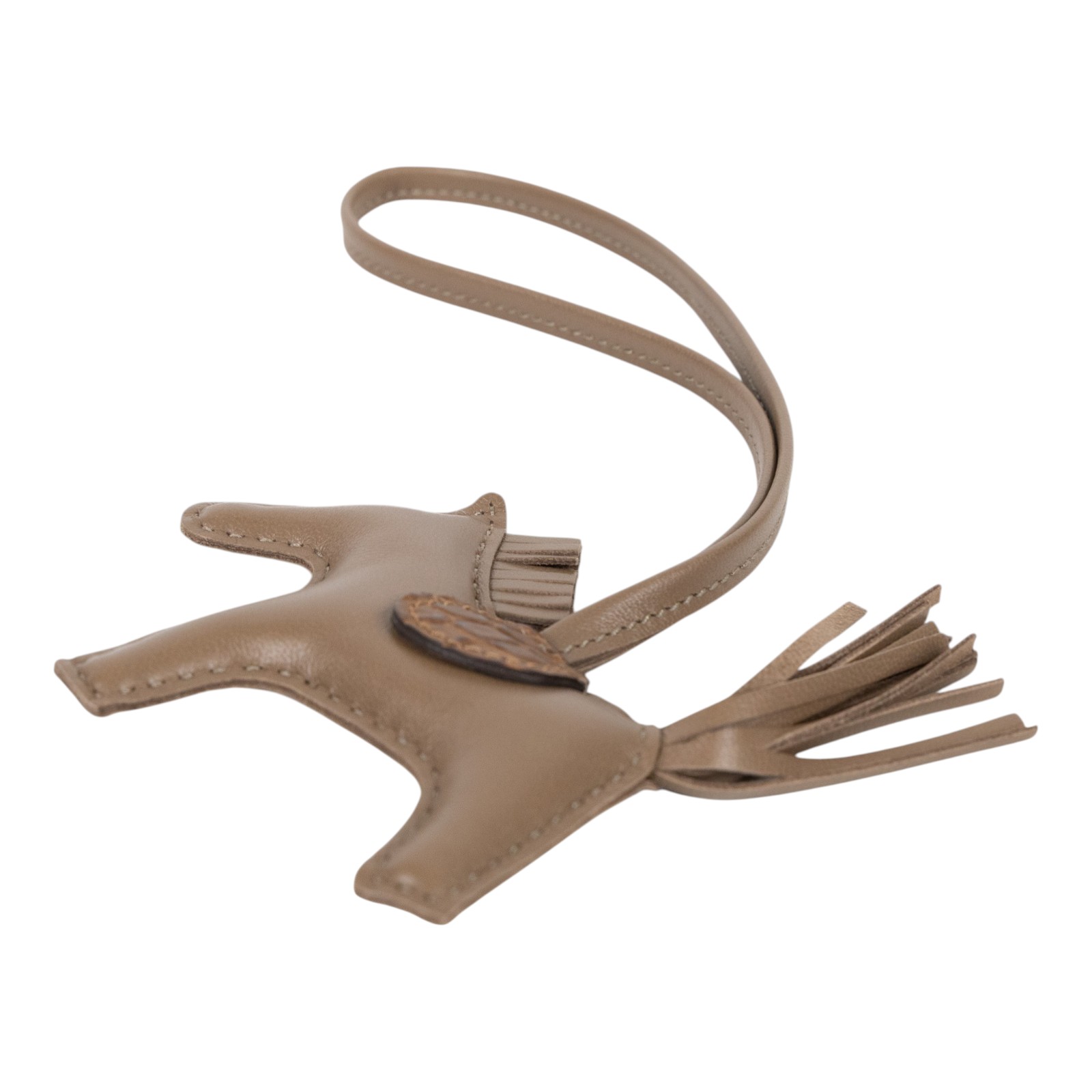 愛馬仕 Hermes Rodeo PM 飛馬 吊飾 H082340CABD /□ W刻咖拚□鱷魚小馬 PM 原廠盒子/稀有皮革證書