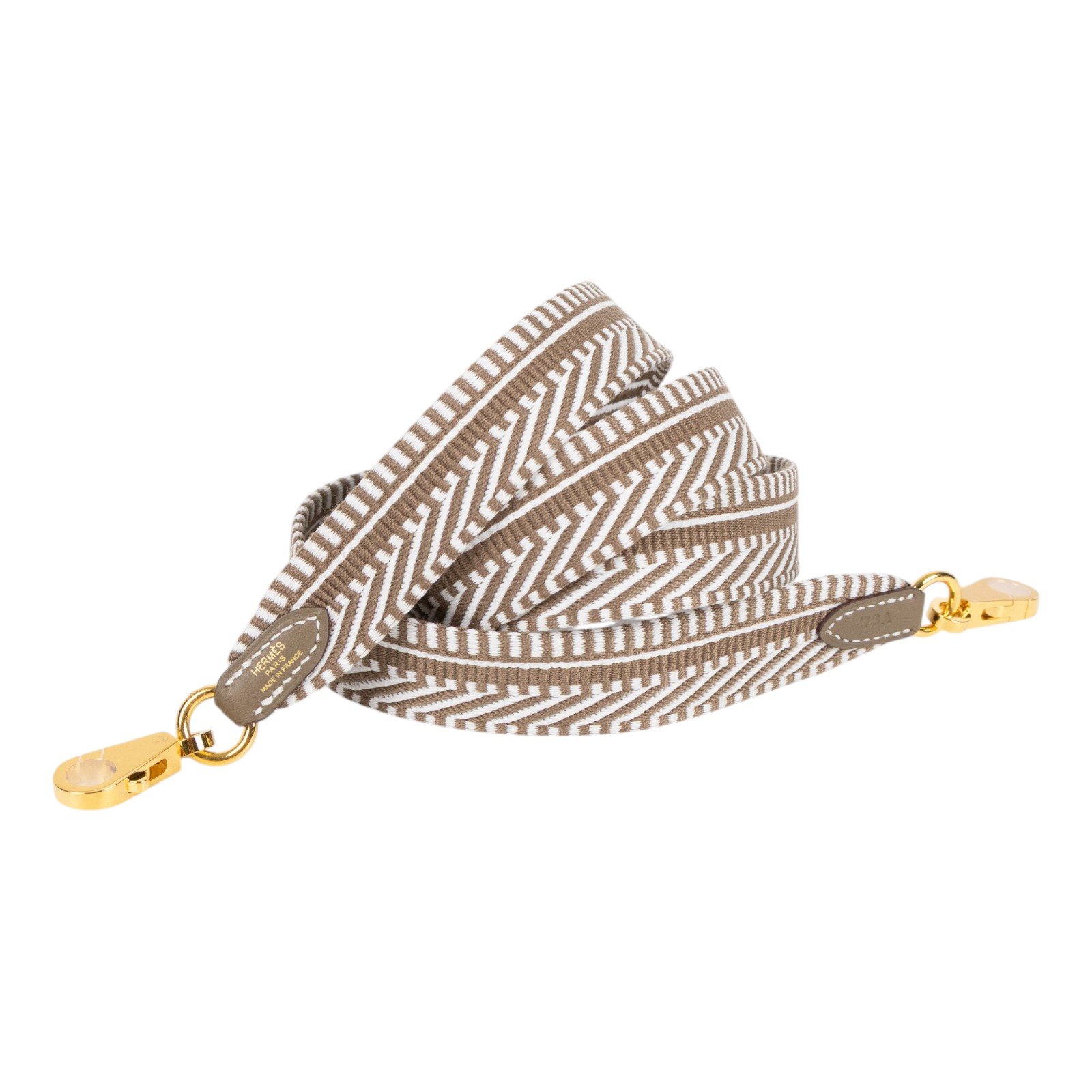 愛馬仕 Hermes Sangle Cavale 25 mm 肩帶 淡灰色 大象灰 H073650CCAS105 /WSA  原廠盒子/防塵袋/購買證明影本