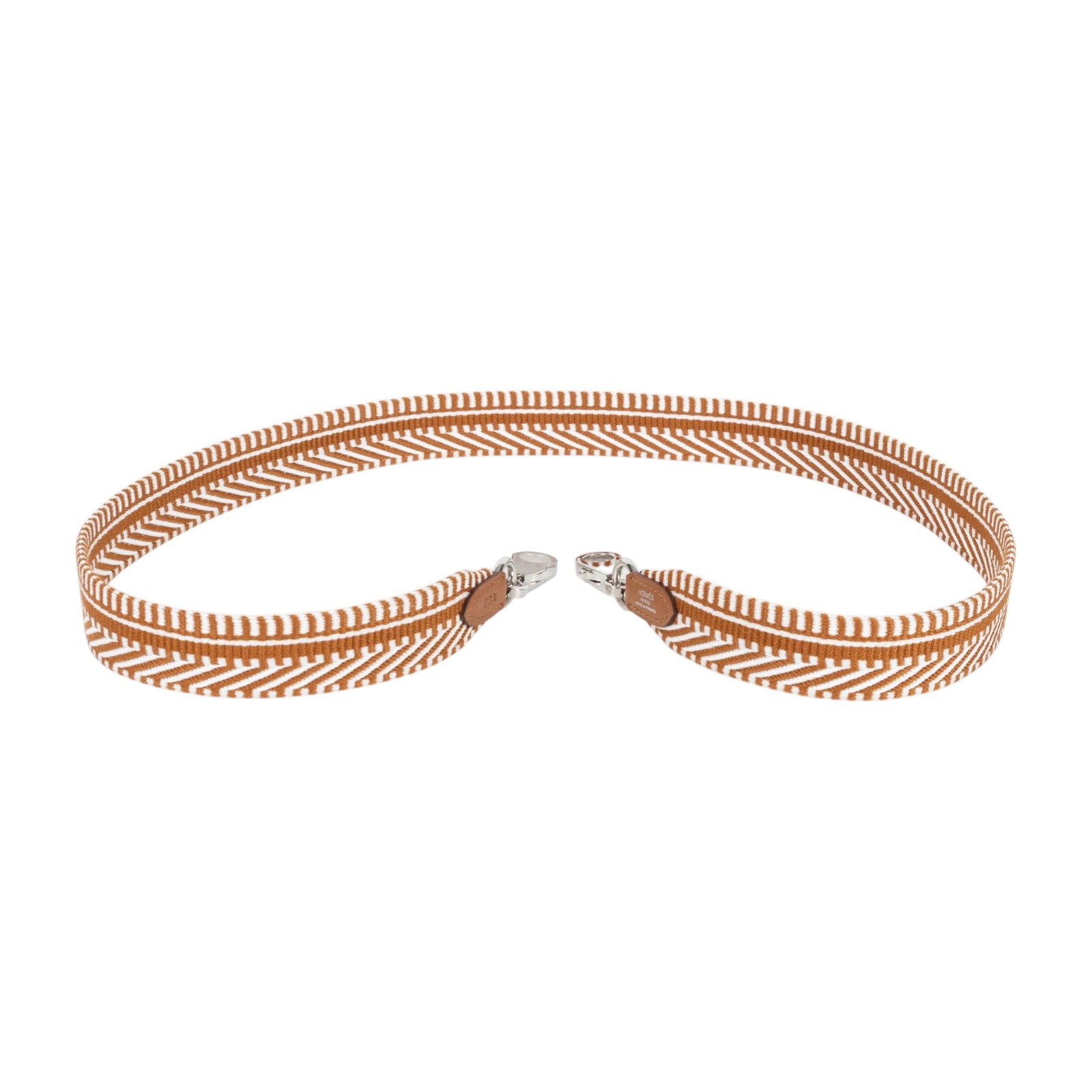 愛馬仕 Hermes Sangle Cavale 25 mm 肩帶 淺米色 米色 金棕色 H073650CKAA085 /WSA  原廠盒子/防塵袋/購買證明影本