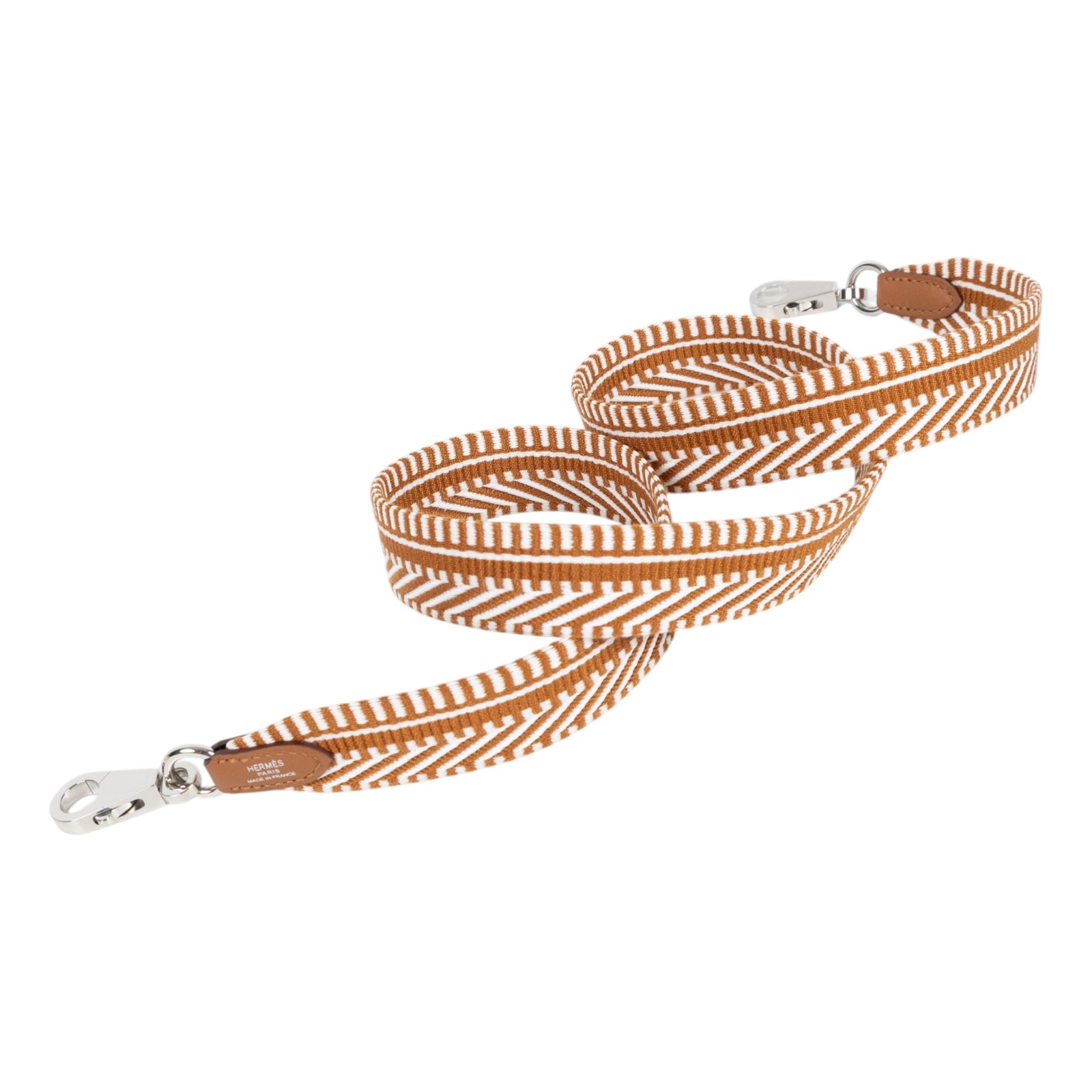 愛馬仕 Hermes Sangle Cavale 25 mm 肩帶 淺米色 米色 金棕色 H073650CKAA085 /WSA  原廠盒子/防塵袋/購買證明影本