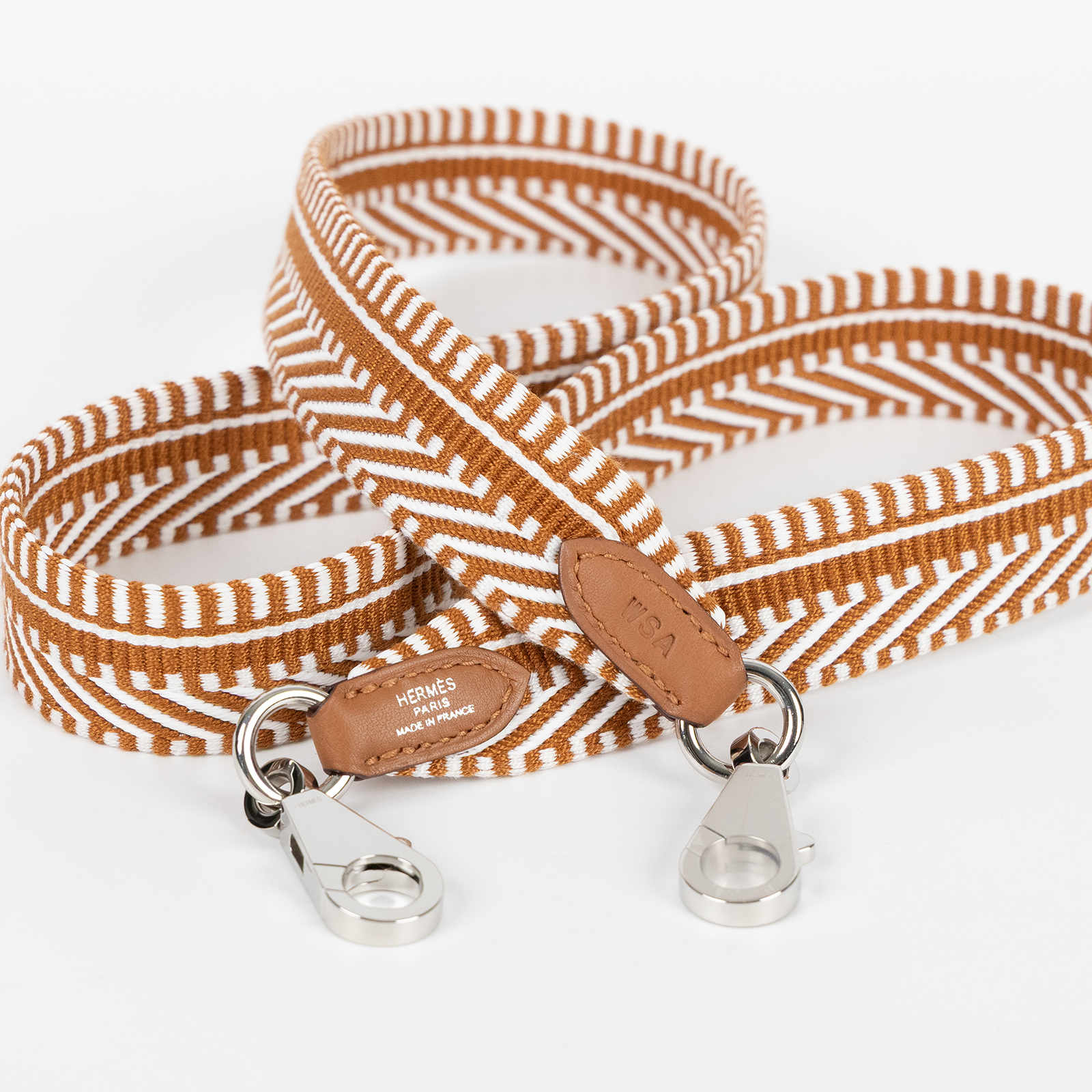 愛馬仕 Hermes Sangle Cavale 25 mm 肩帶 淺米色 米色 金棕色 H073650CKAA085 /WSA  原廠盒子/防塵袋/購買證明影本