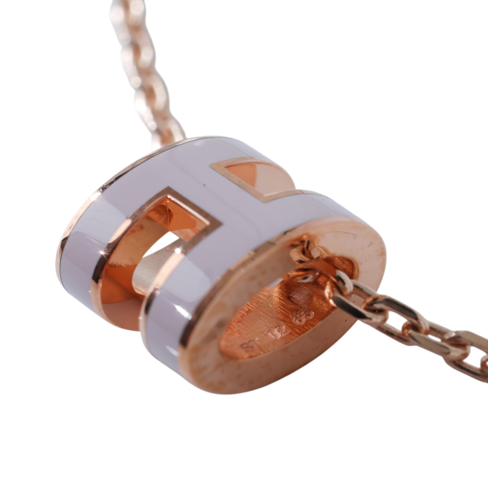 愛馬仕 Hermes Mini Pop H 墜飾 POPHPMINI  粉MINI POP H項鍊 原廠盒子/內襯