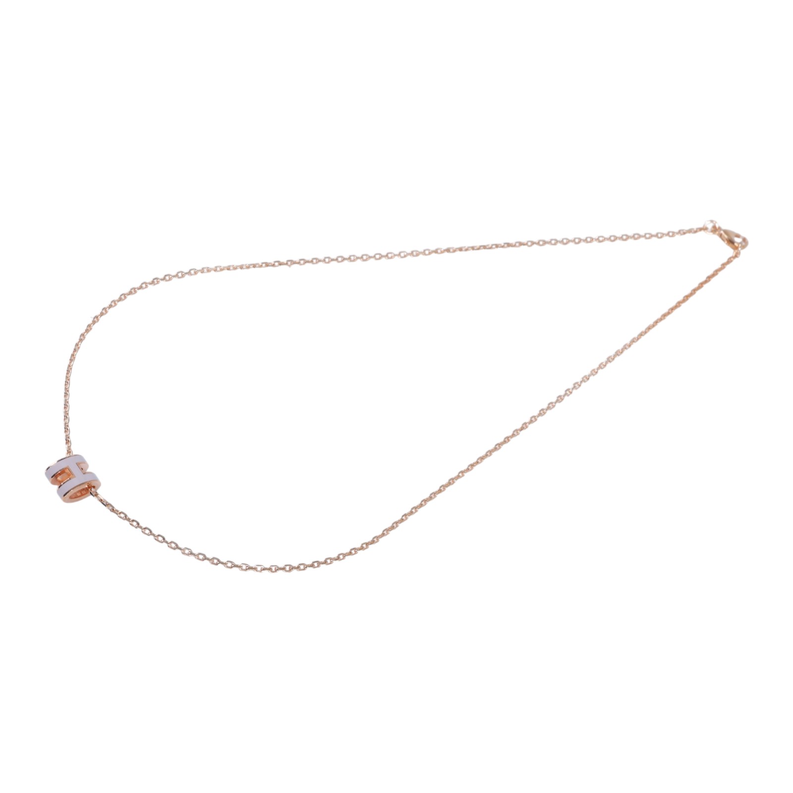 愛馬仕 Hermes Mini Pop H 墜飾 POPHPMINI  粉MINI POP H項鍊 原廠盒子/內襯