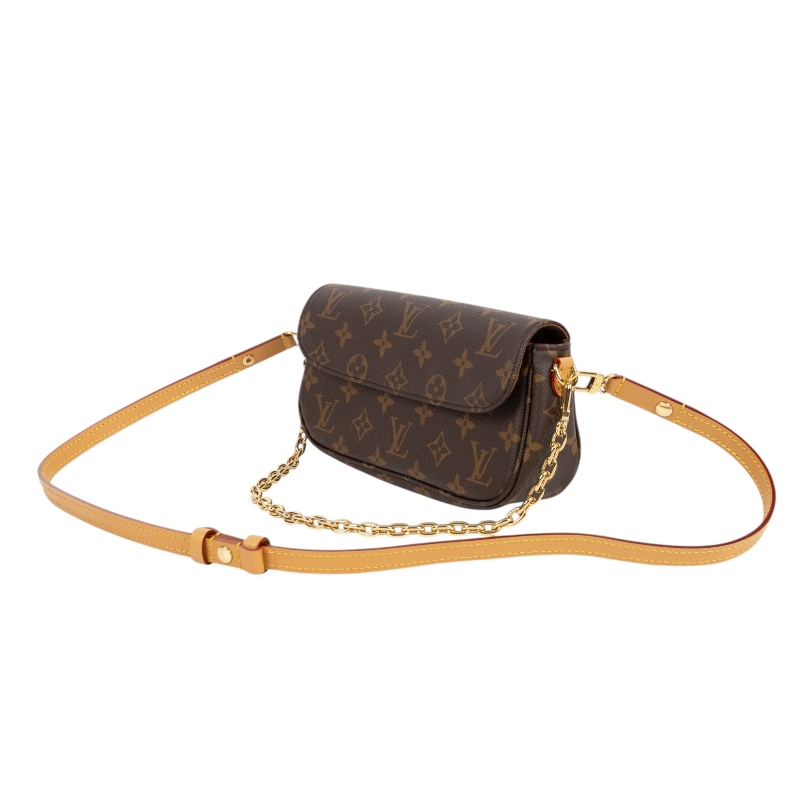 路易威登 LOUIS VUITTON Wallet on Chain Ivy 麻將包 手提 腋下單肩包 M81911 晶片款  原廠盒子/防塵袋/背帶2