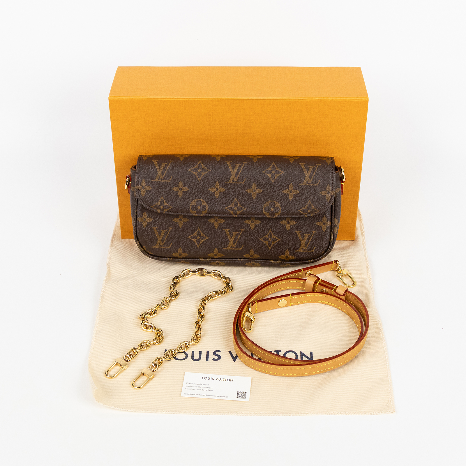 路易威登 LOUIS VUITTON Wallet on Chain Ivy 麻將包 手提 腋下單肩包 M81911 晶片款  原廠盒子/防塵袋/背帶2