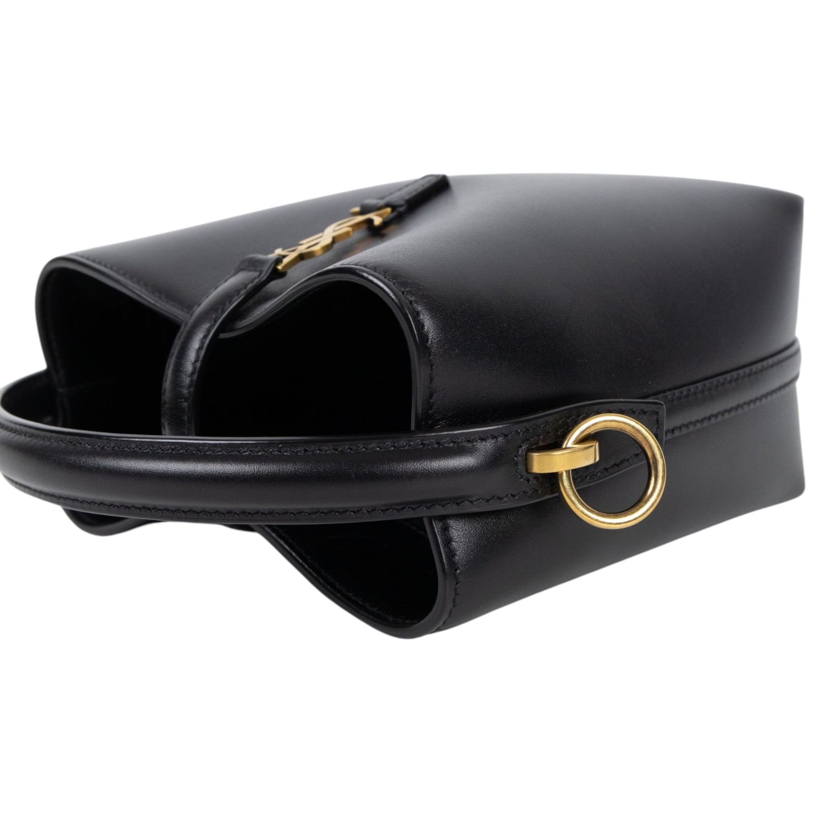 聖羅蘭 YSL SAINT LAURENT le 37 亮面皮革 迷你手袋 7658702R20W 黑Le 37 Mini 原廠盒子/防塵袋/背帶