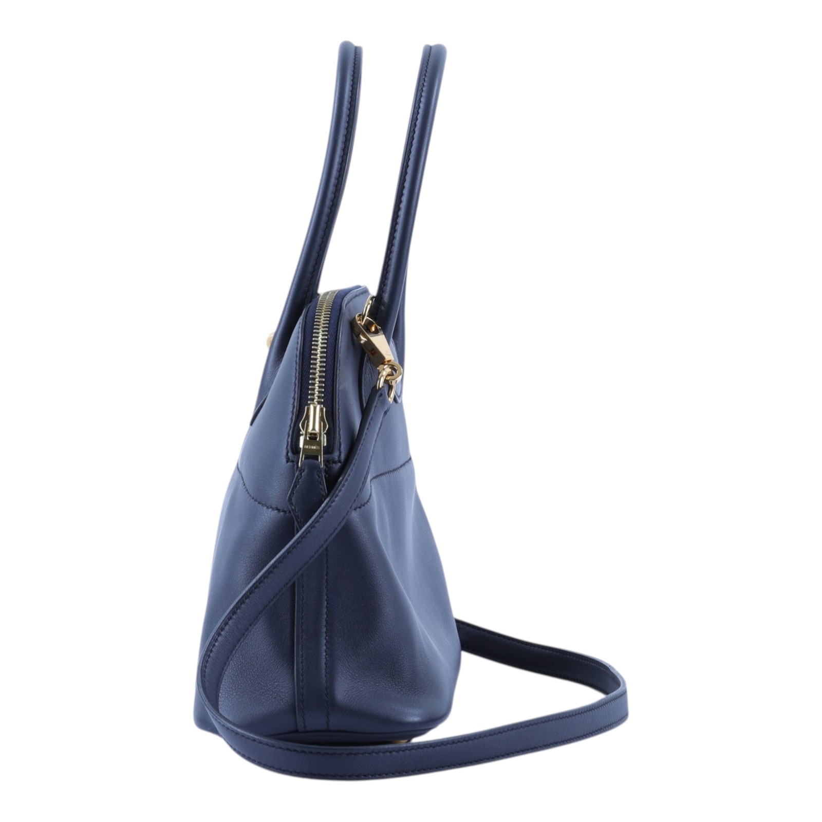 愛馬仕 Hermes Bolide Bag 柏莉包 27 BL27 A HA 008 Q3 A刻 深藍BOLIDE27 SWIFT 防塵袋/背帶