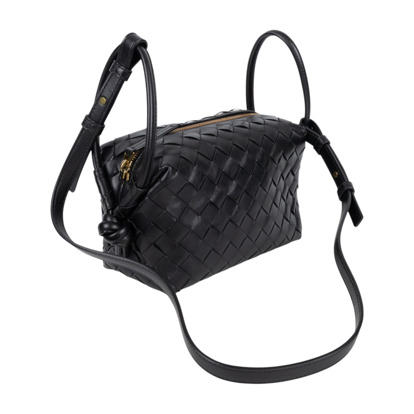 寶緹嘉 BOTTEGA VENETA Loop Top 編織 手提包 肩背包 796615V2HL1 黑LOOP TOP HANDLE 無附屬品